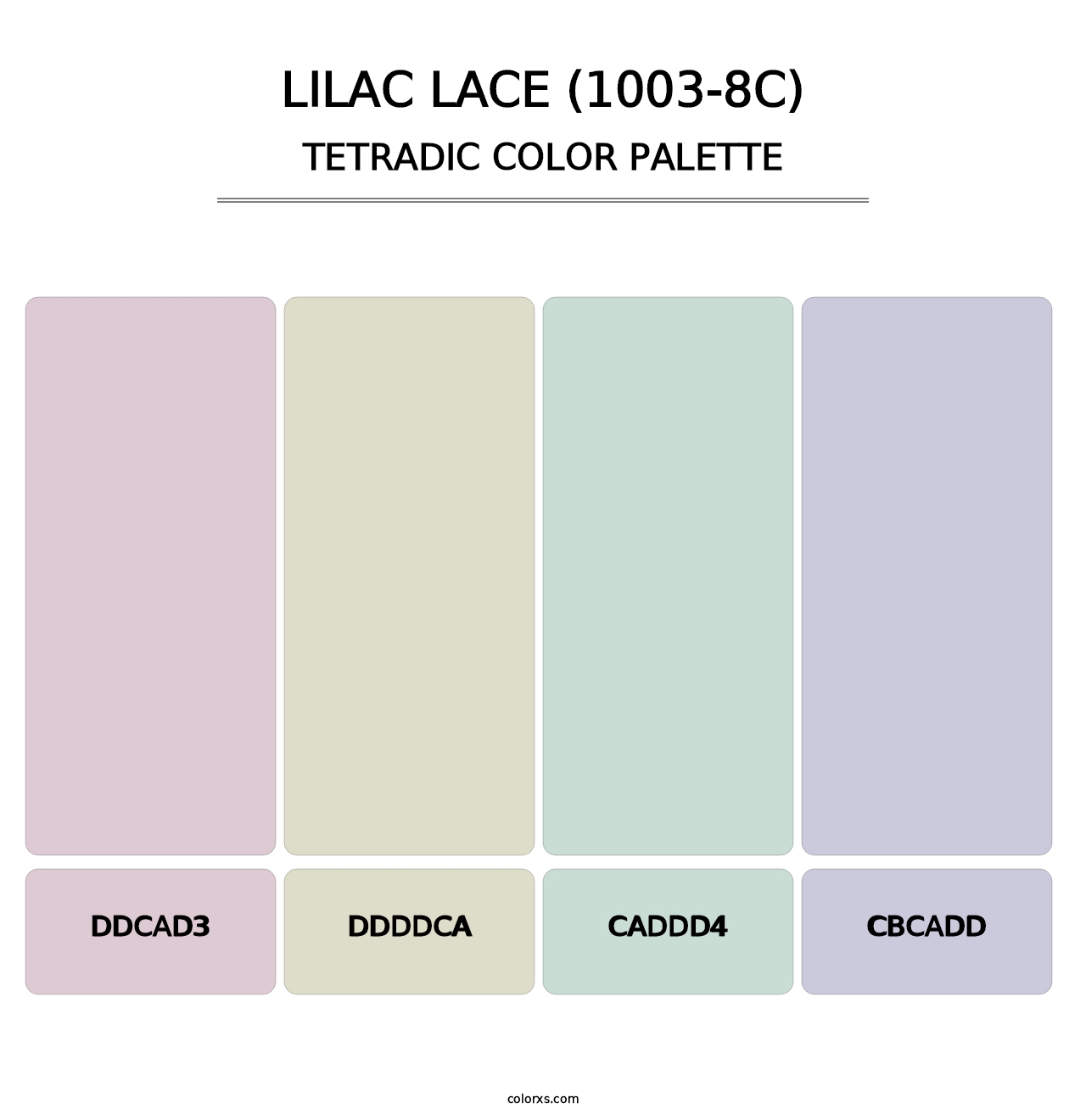 Lilac Lace (1003-8C) - Tetradic Color Palette