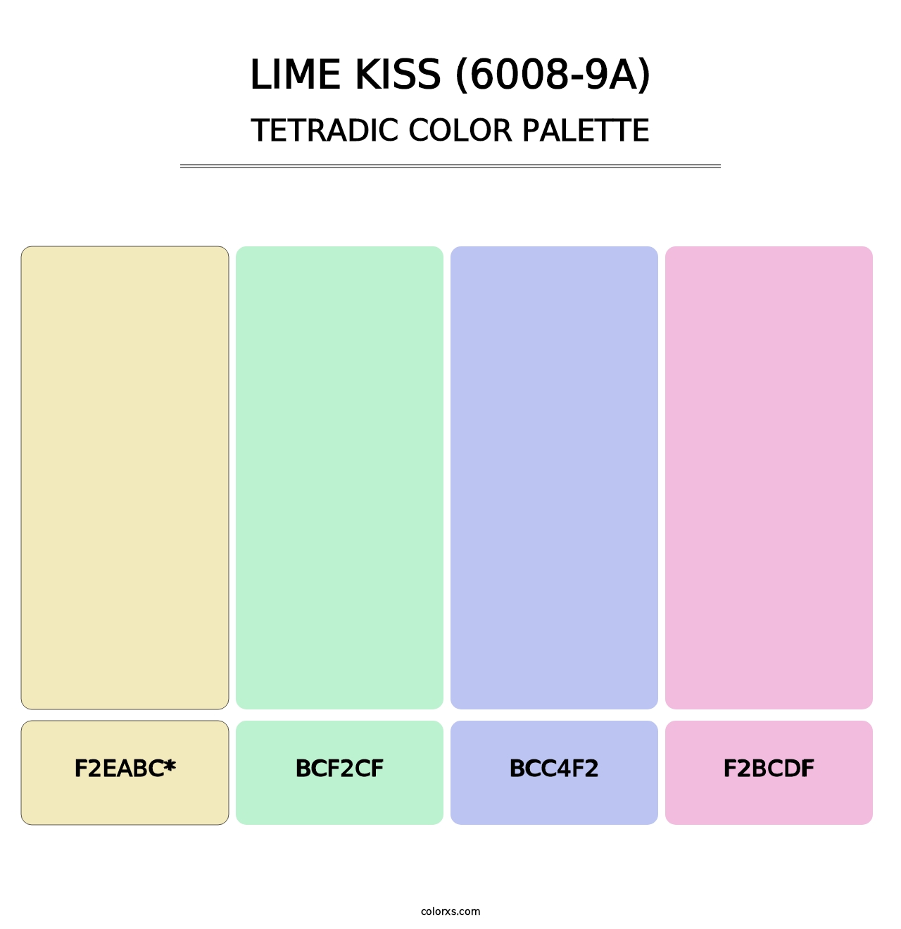 Lime Kiss (6008-9A) - Tetradic Color Palette