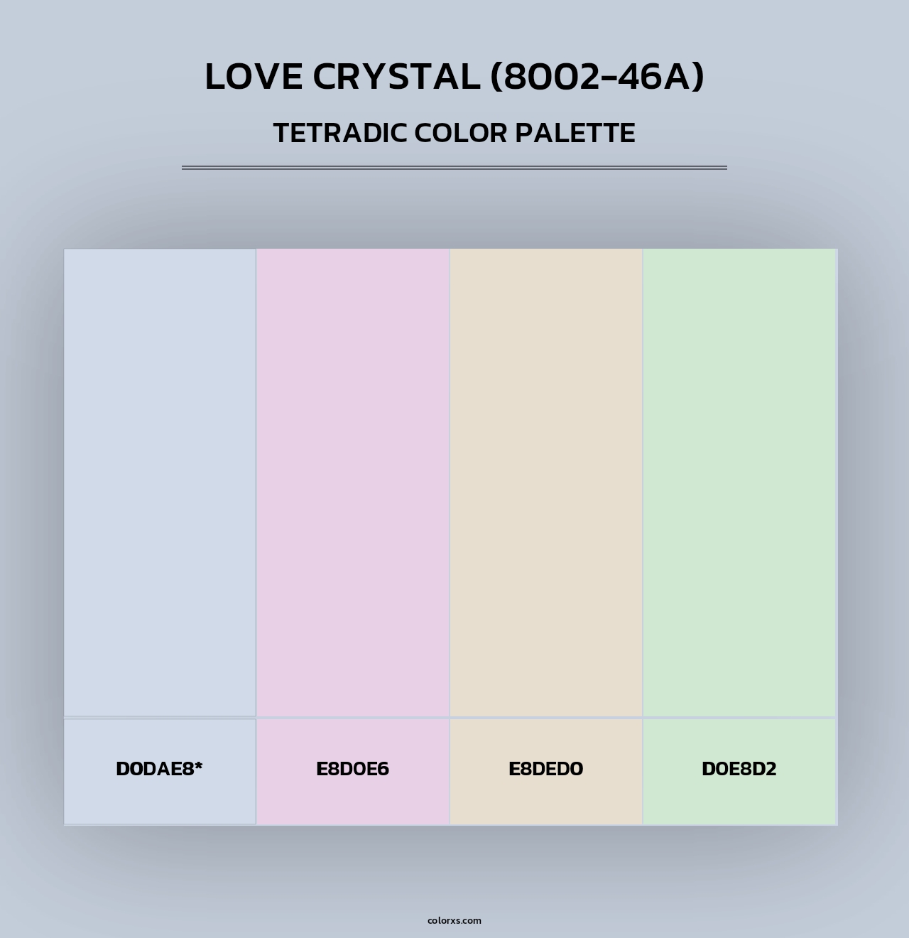 Love Crystal (8002-46A) - Tetradic Color Palette