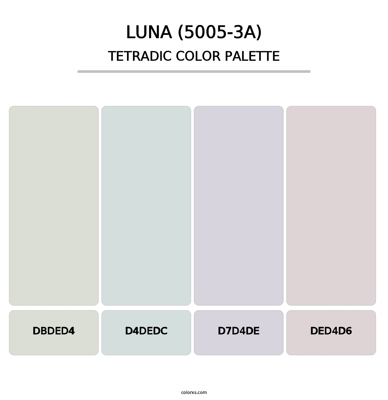 Luna (5005-3A) - Tetradic Color Palette