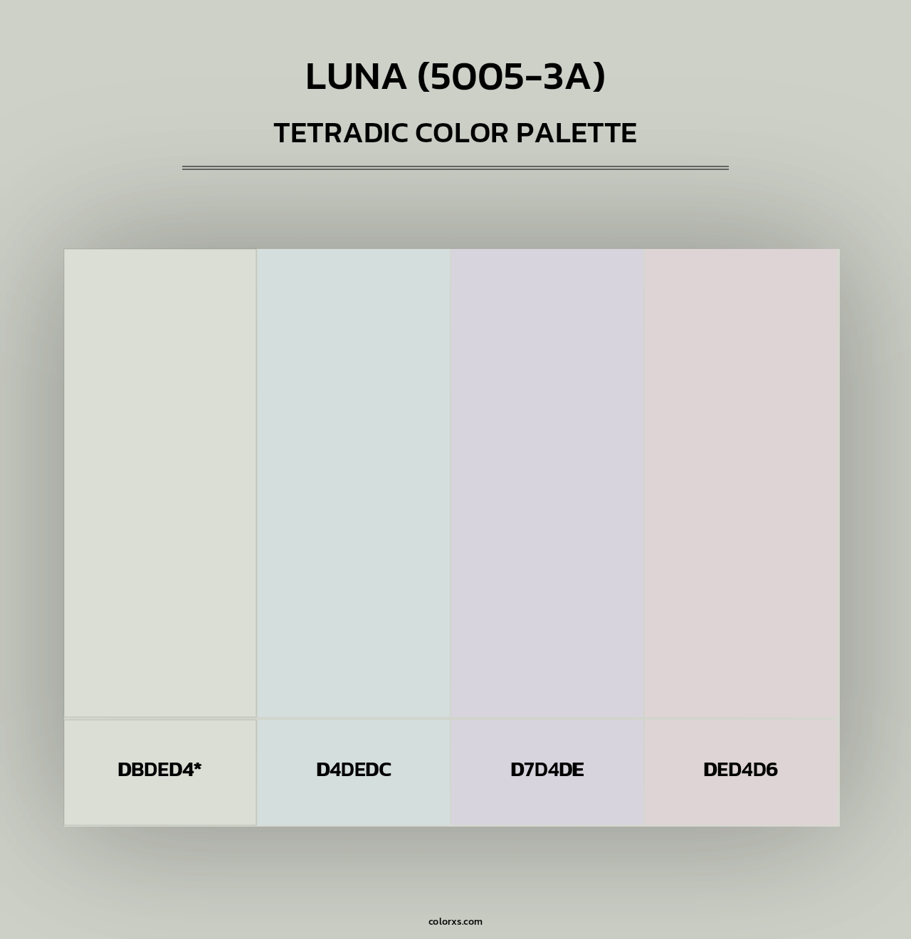 Luna (5005-3A) - Tetradic Color Palette
