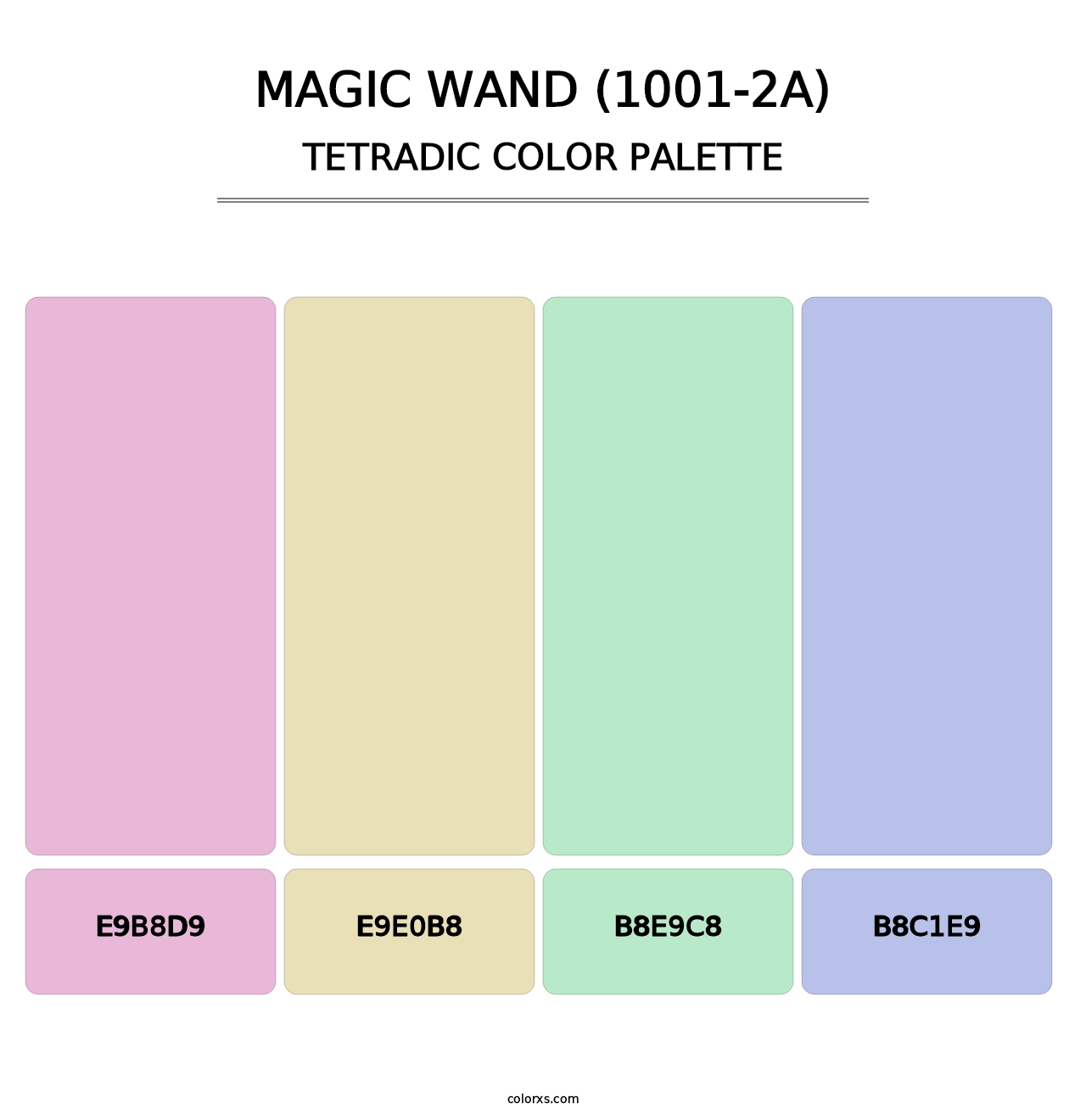 Magic Wand (1001-2A) - Tetradic Color Palette