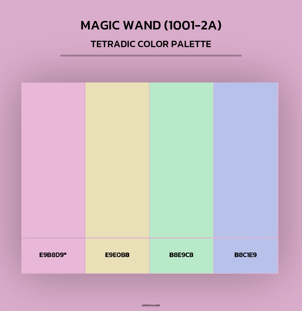 Magic Wand (1001-2A) - Tetradic Color Palette