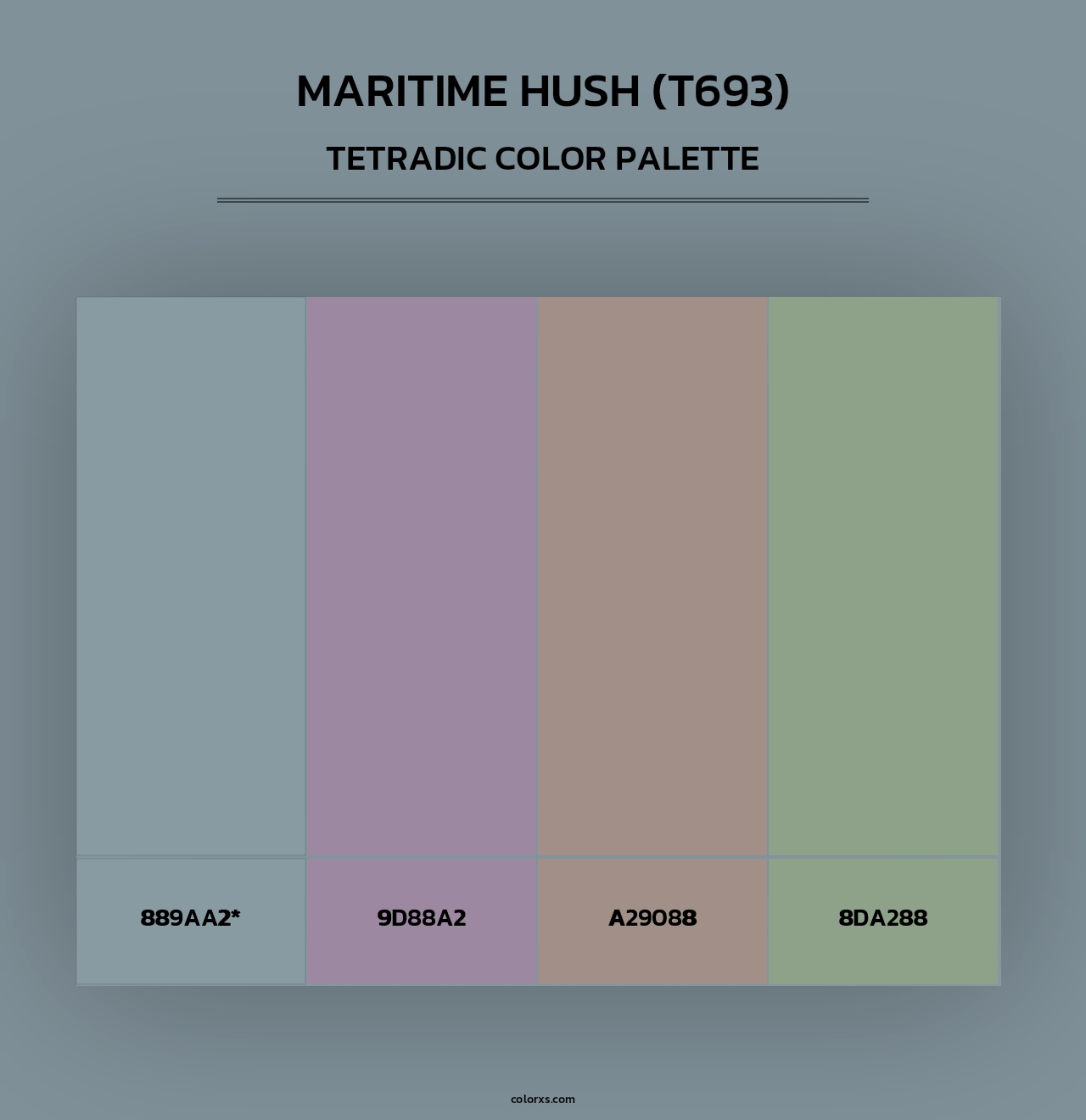 Maritime Hush (T693) - Tetradic Color Palette