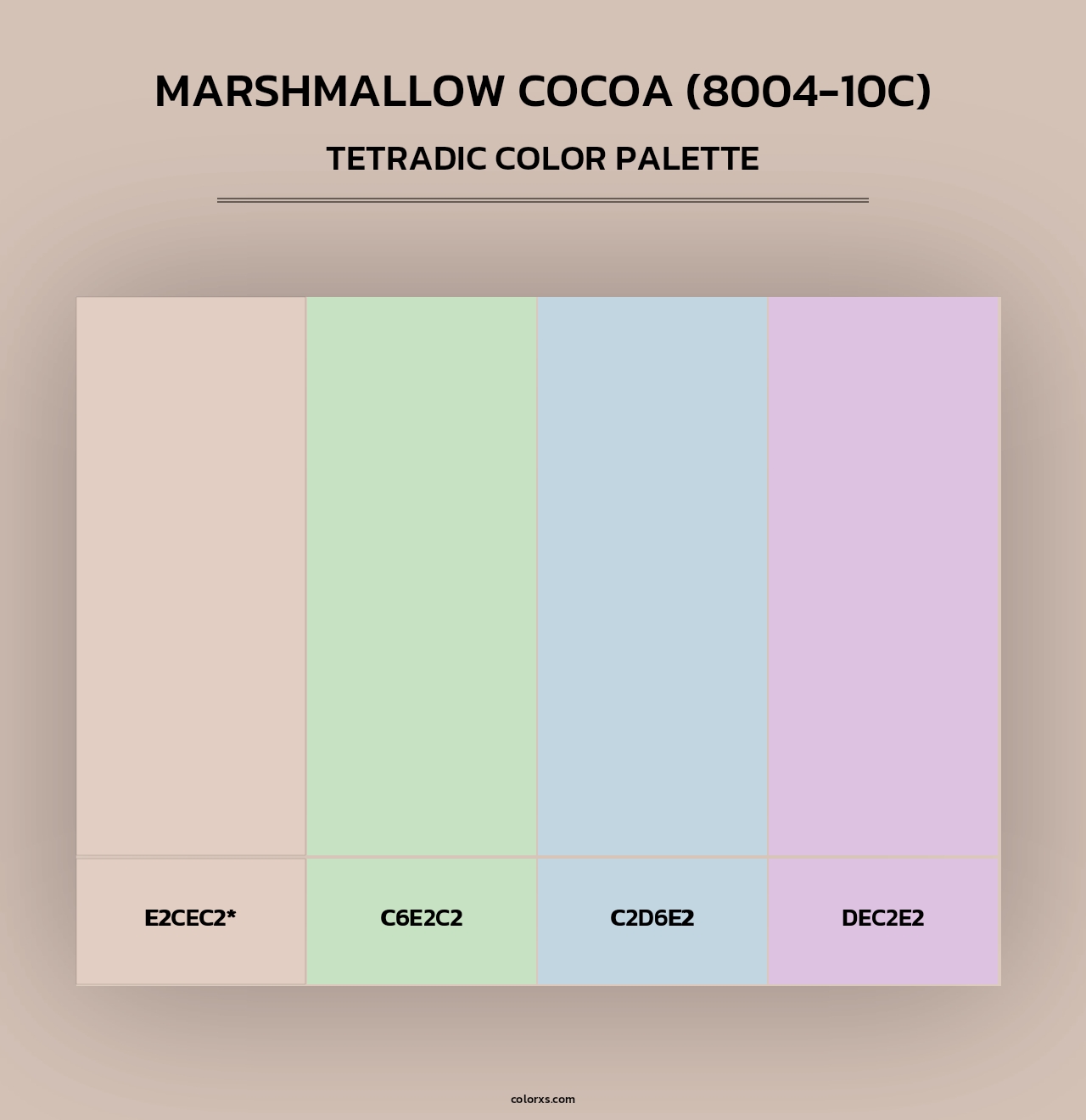 Marshmallow Cocoa (8004-10C) - Tetradic Color Palette