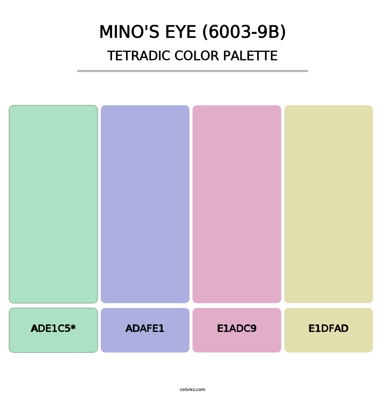 Mino's Eye (6003-9B) - Tetradic Color Palette