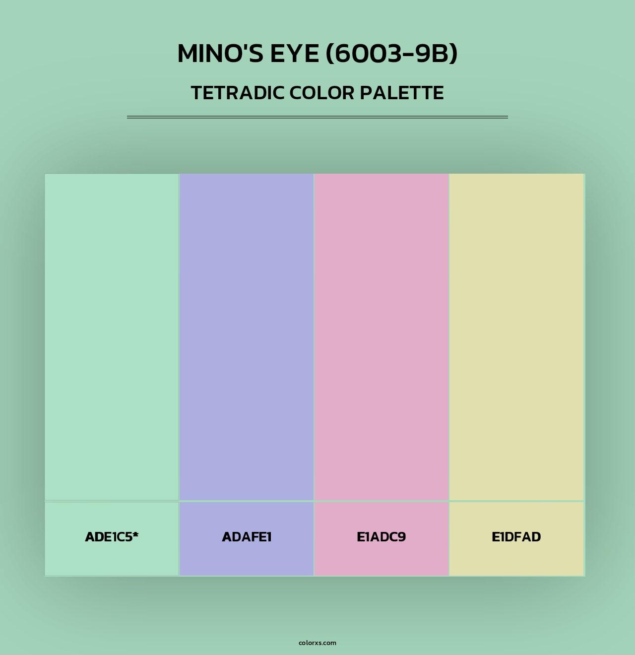 Mino's Eye (6003-9B) - Tetradic Color Palette