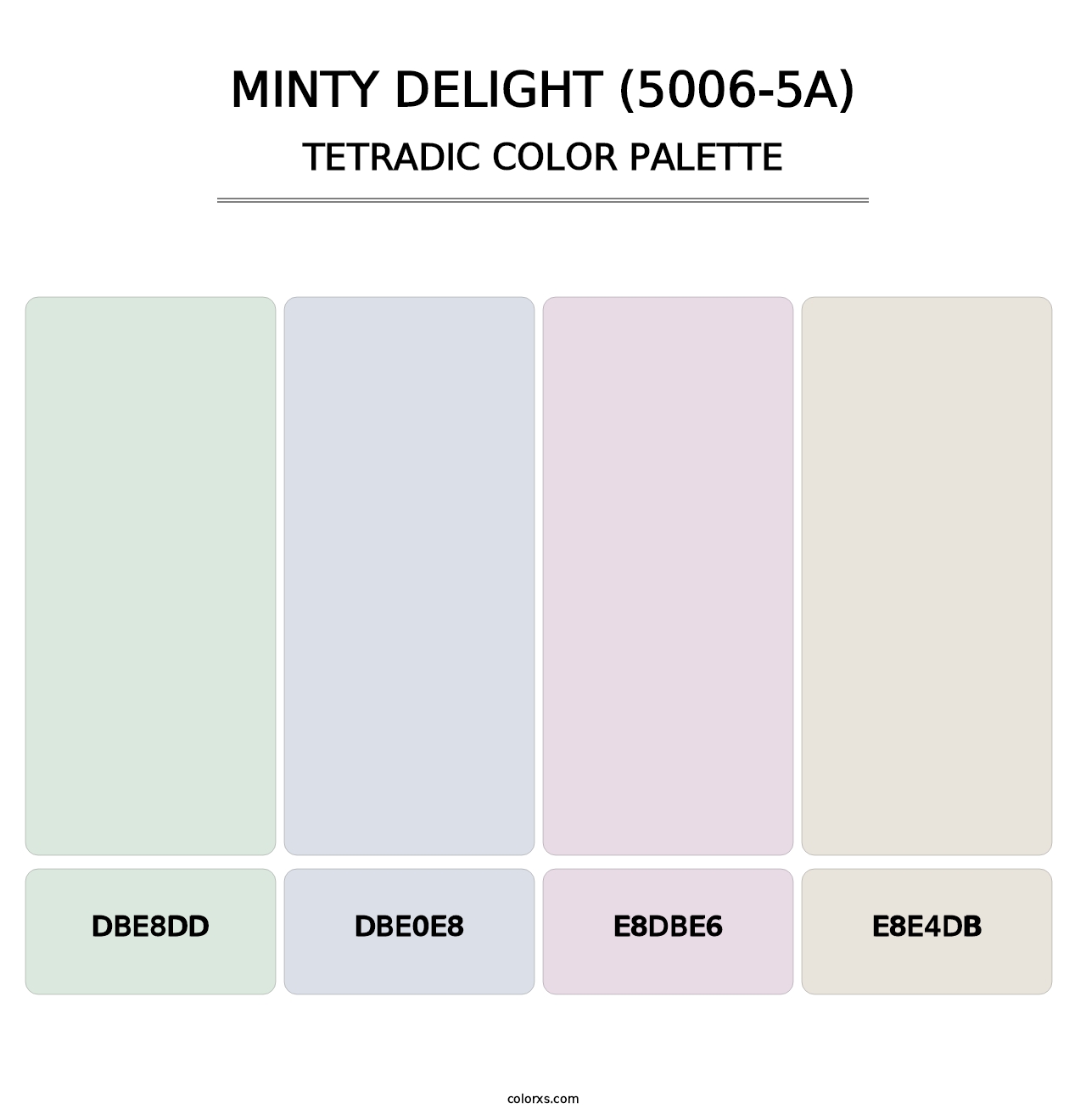 Minty Delight (5006-5A) - Tetradic Color Palette