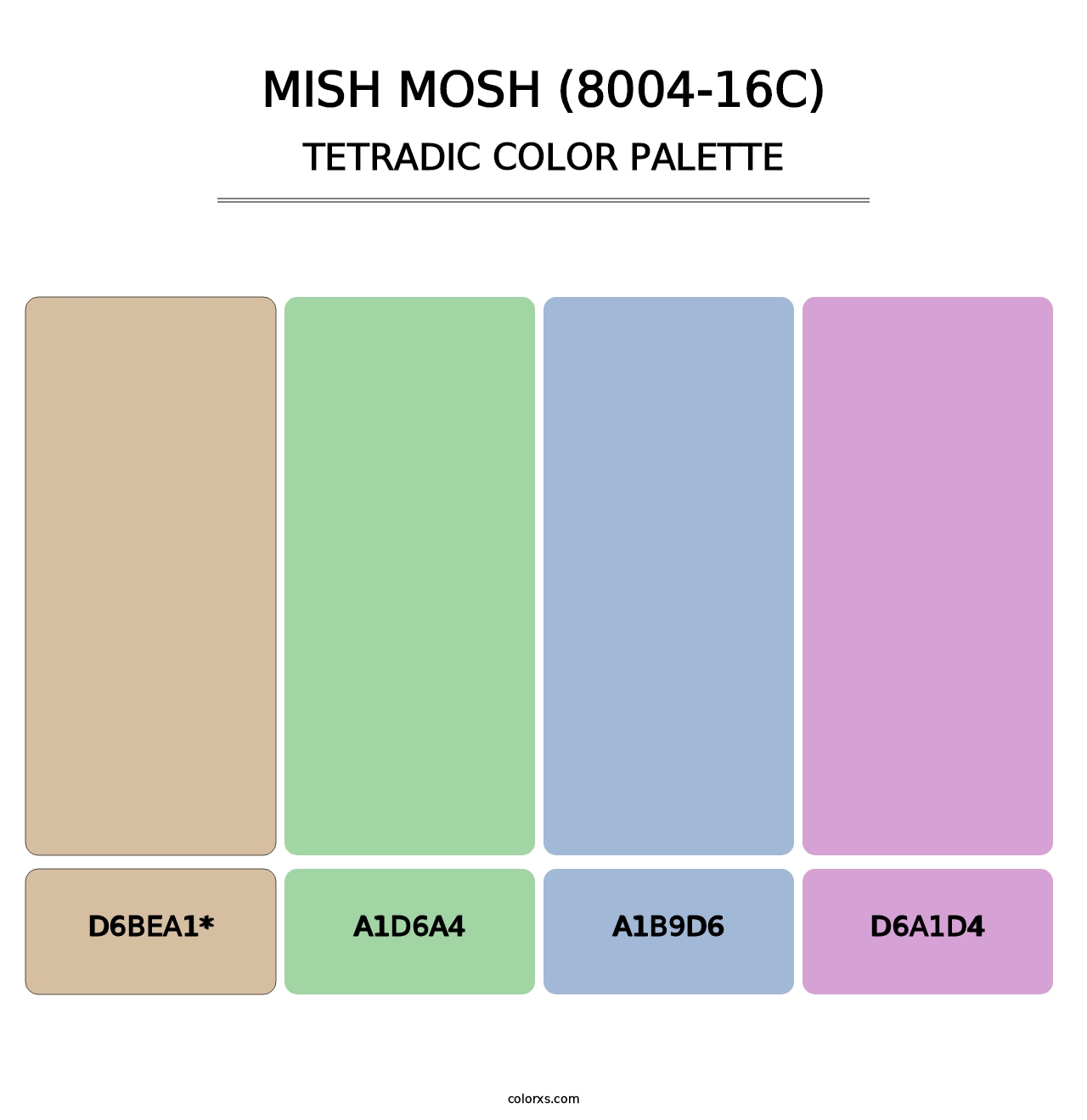 Mish Mosh (8004-16C) - Tetradic Color Palette