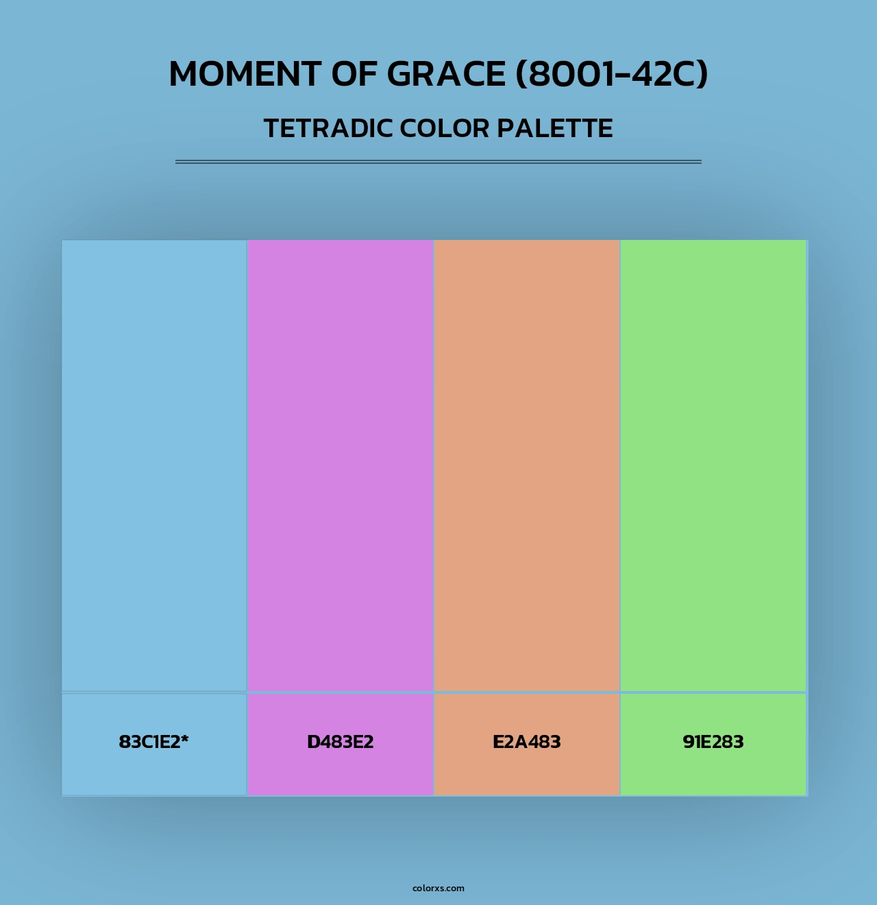 Moment of Grace (8001-42C) - Tetradic Color Palette