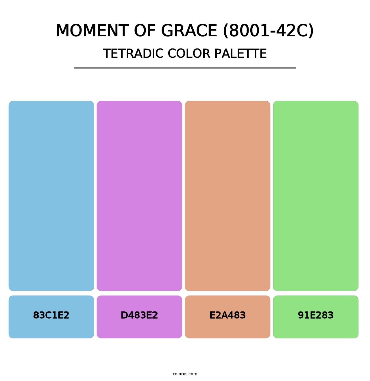 Moment of Grace (8001-42C) - Tetradic Color Palette