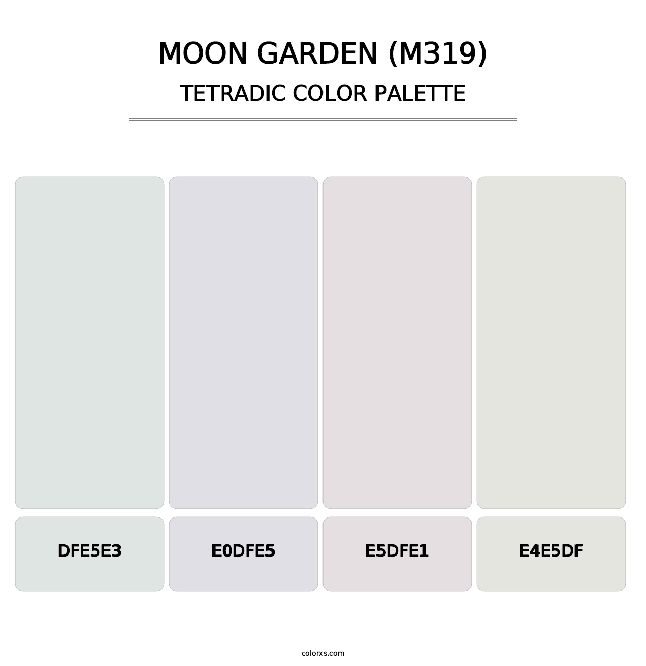 Moon Garden (M319) - Tetradic Color Palette