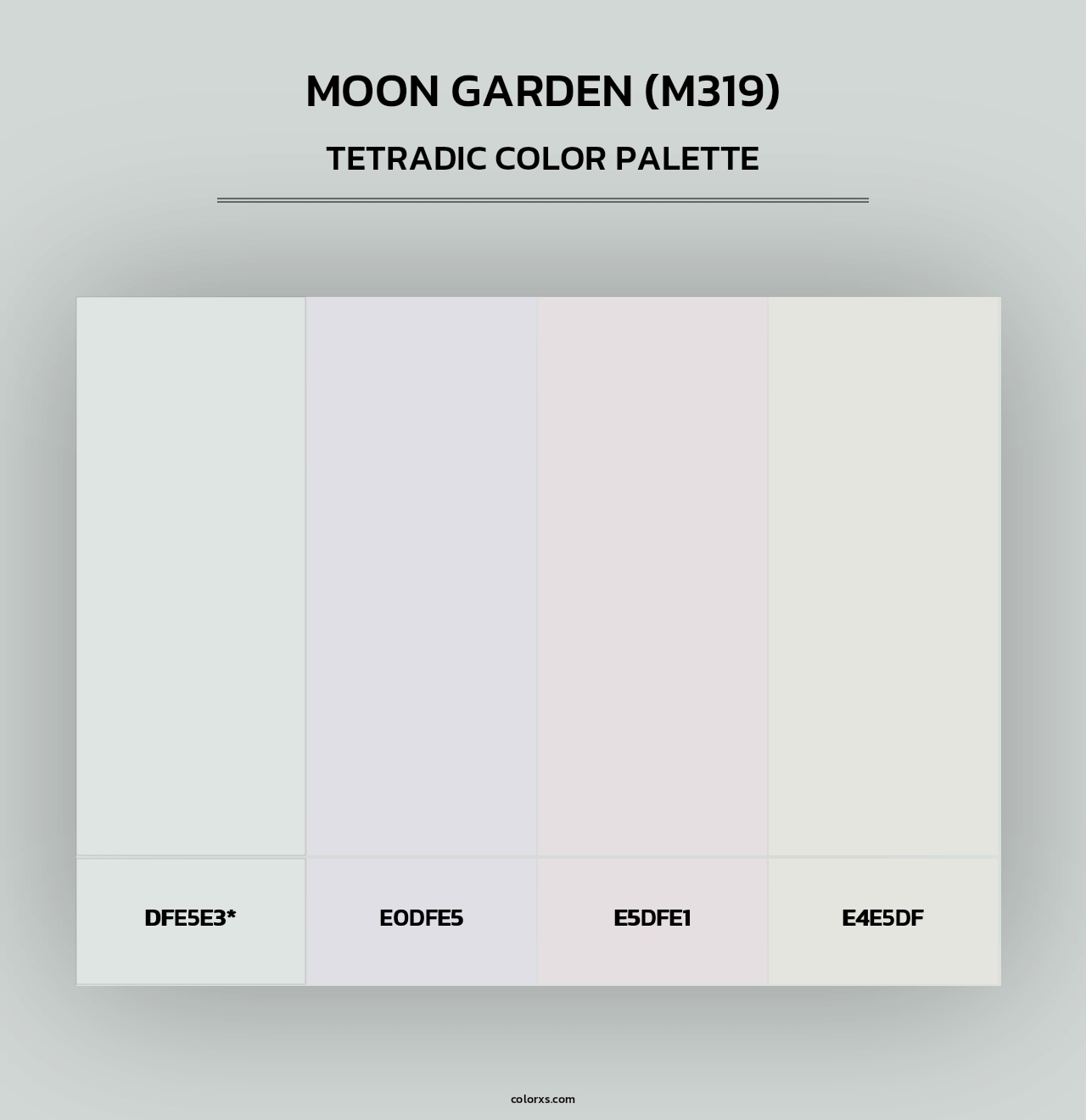 Moon Garden (M319) - Tetradic Color Palette