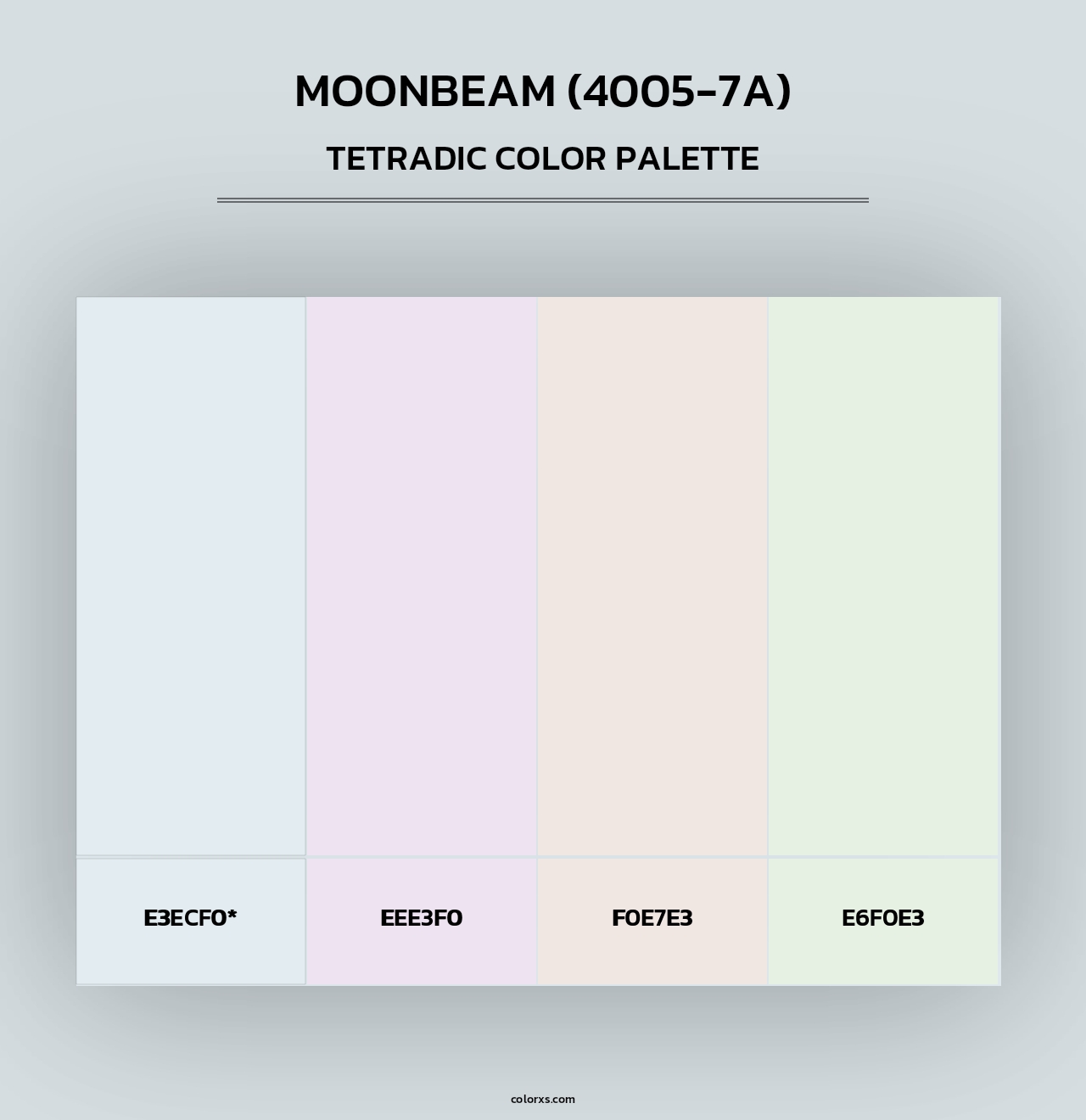 Moonbeam (4005-7A) - Tetradic Color Palette