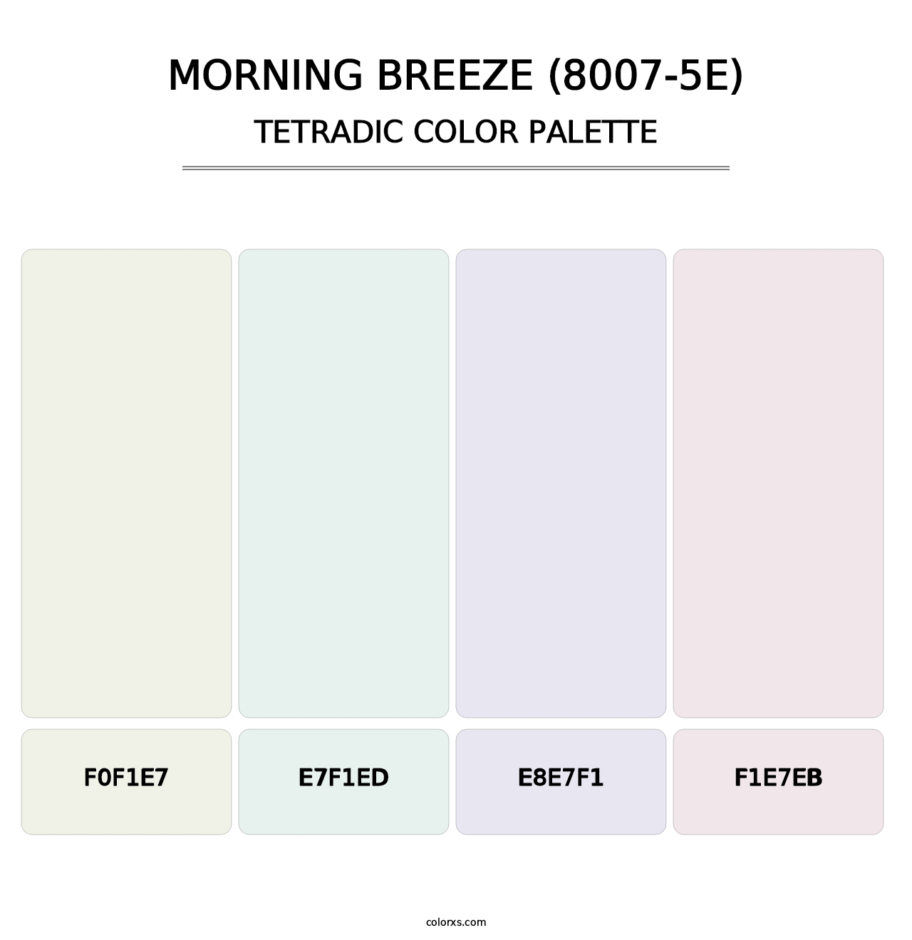 Morning Breeze (8007-5E) - Tetradic Color Palette