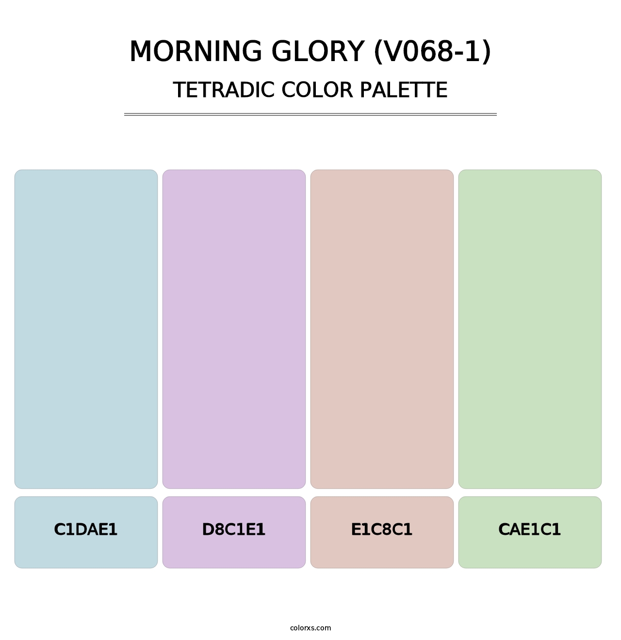Morning Glory (V068-1) - Tetradic Color Palette