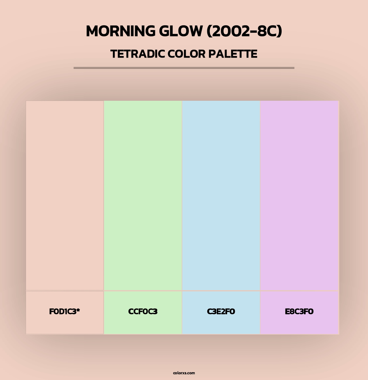 Morning Glow (2002-8C) - Tetradic Color Palette