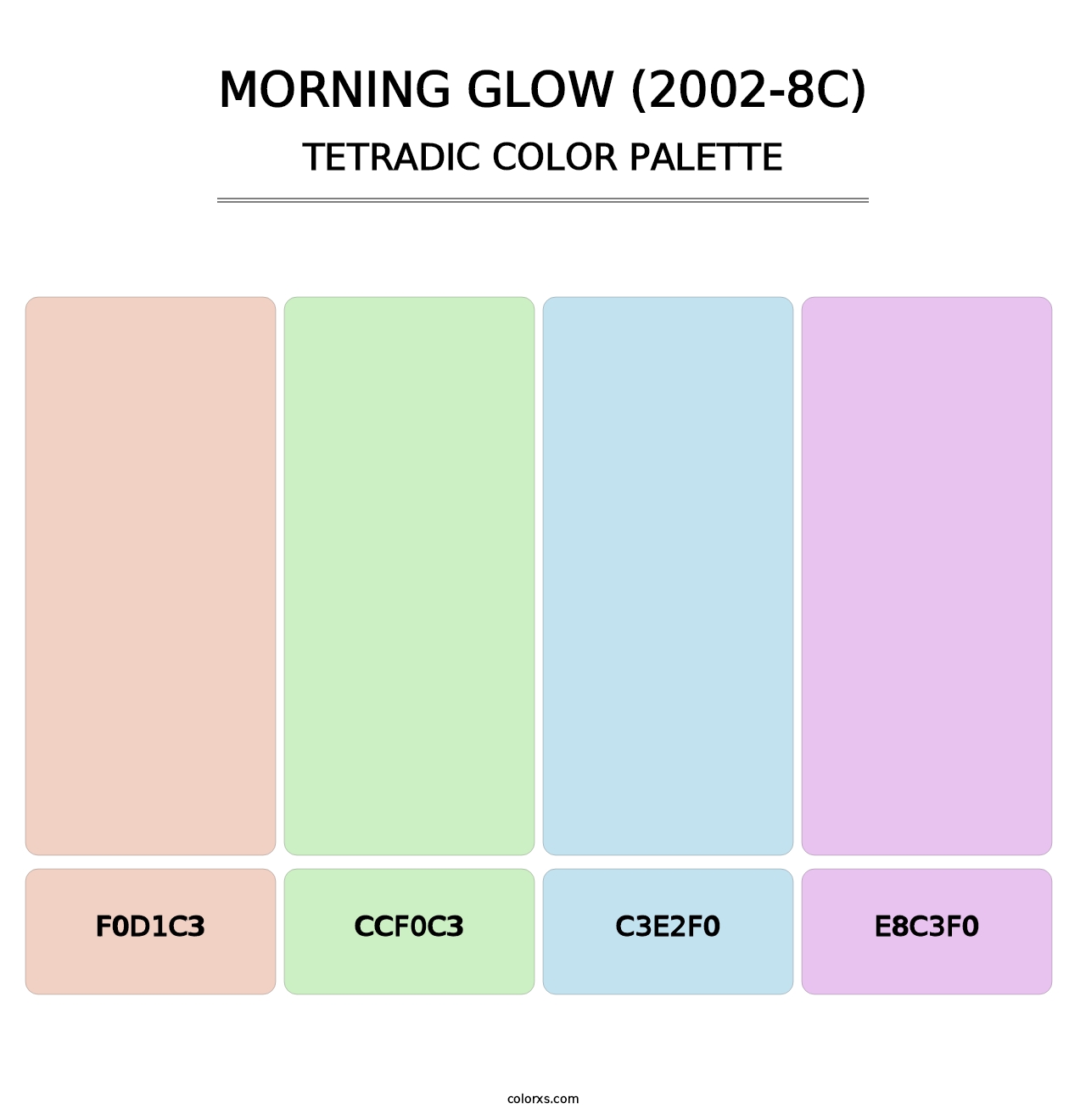 Morning Glow (2002-8C) - Tetradic Color Palette