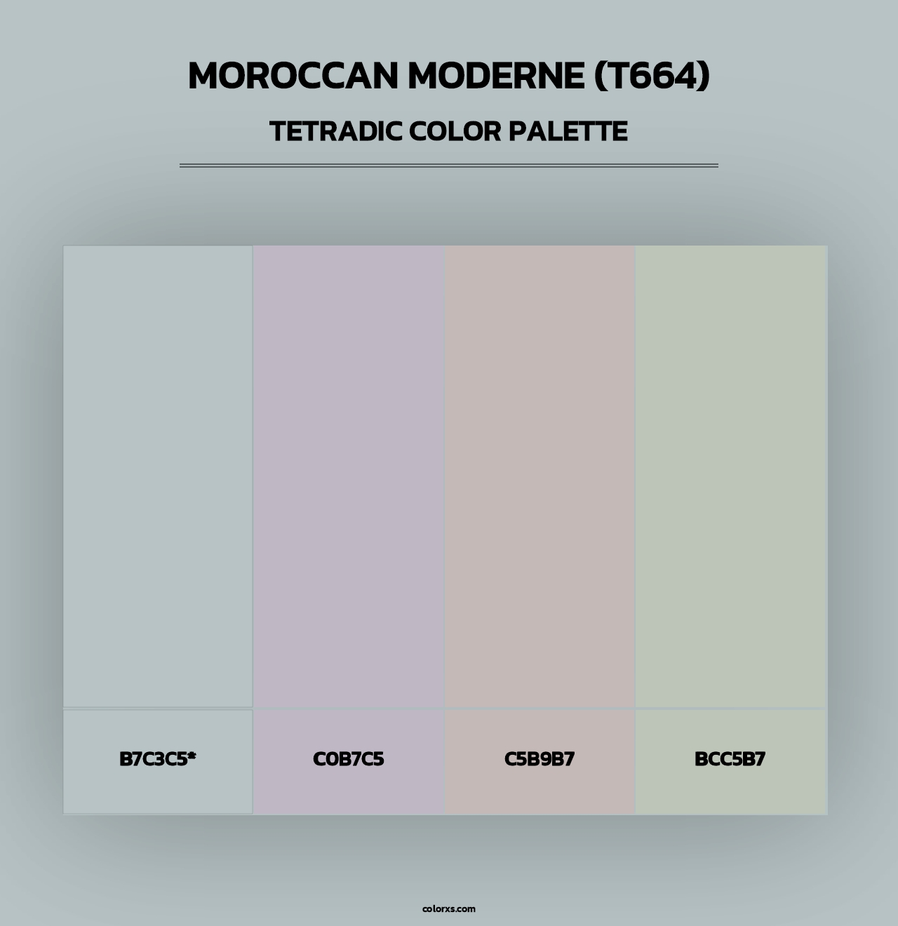 Moroccan Moderne (T664) - Tetradic Color Palette