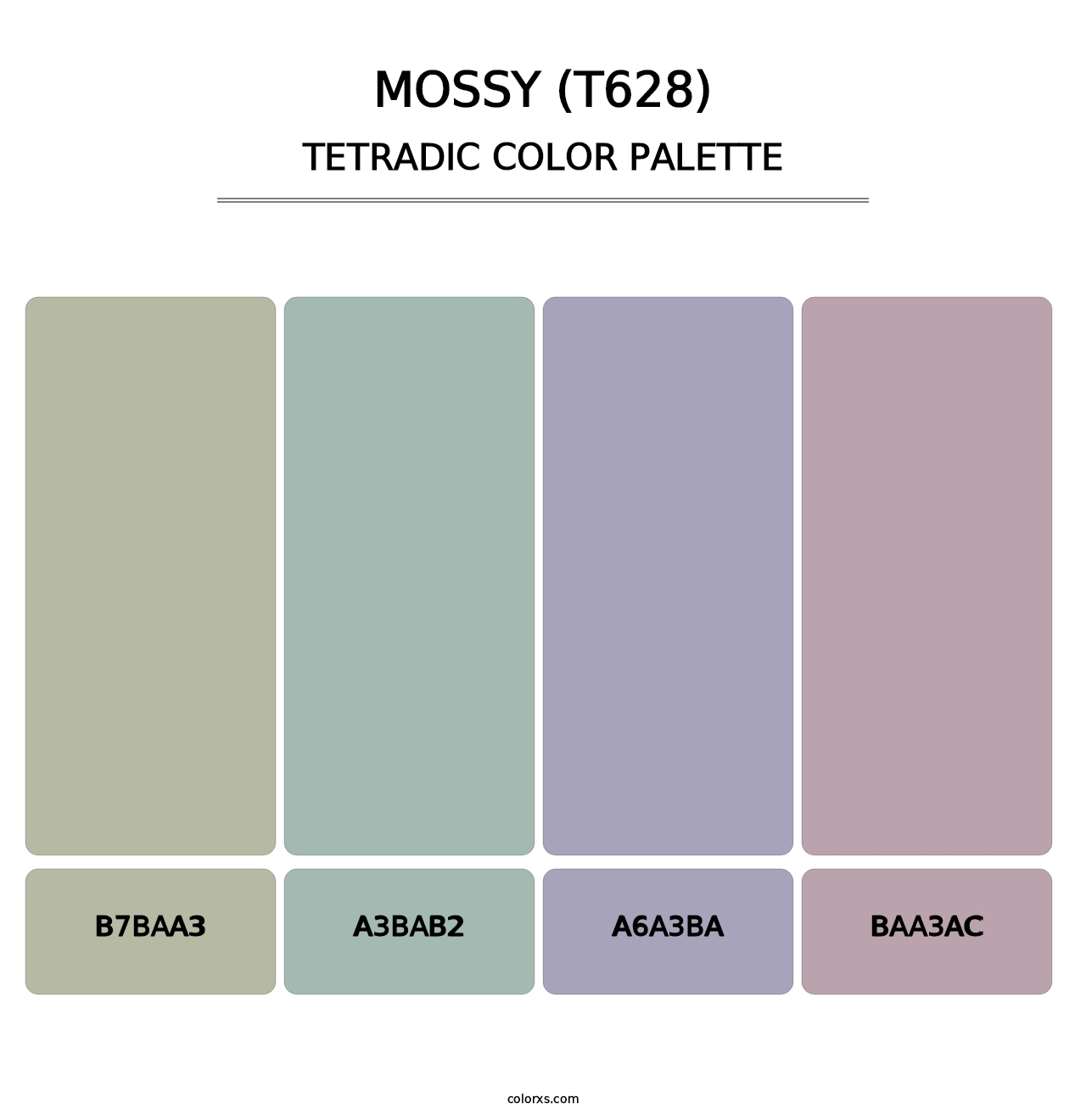 Mossy (T628) - Tetradic Color Palette