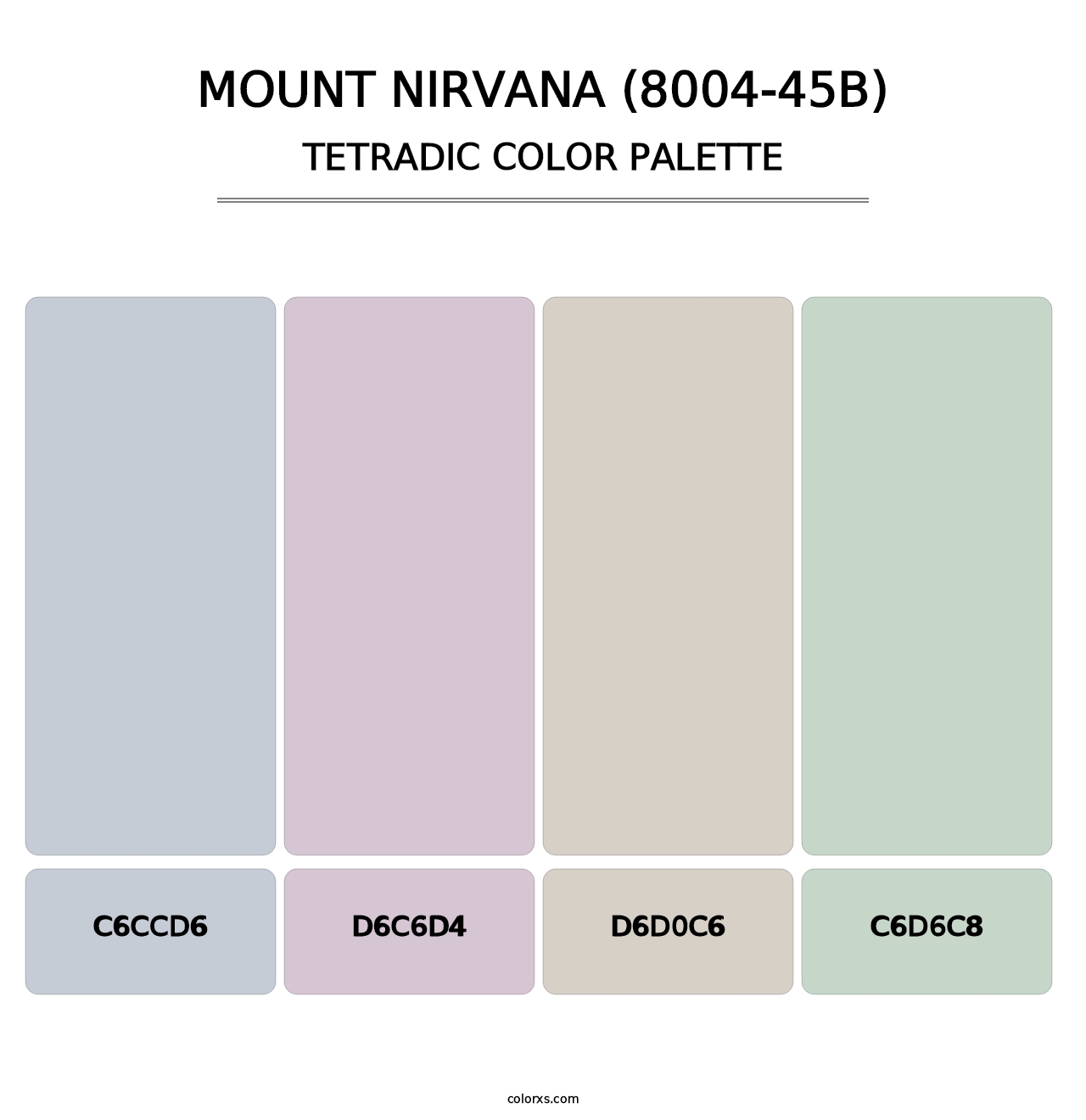 Mount Nirvana (8004-45B) - Tetradic Color Palette