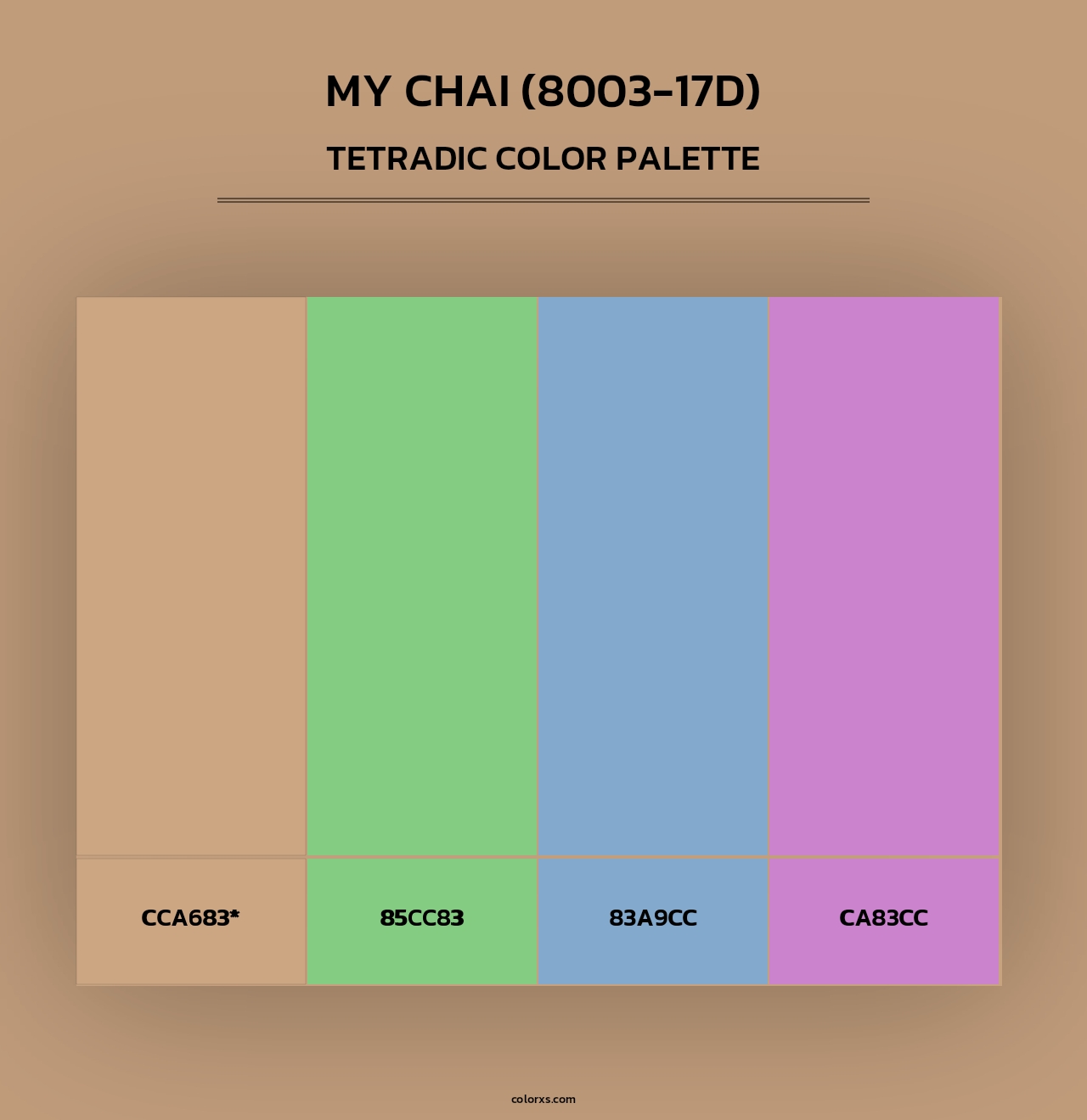 My Chai (8003-17D) - Tetradic Color Palette