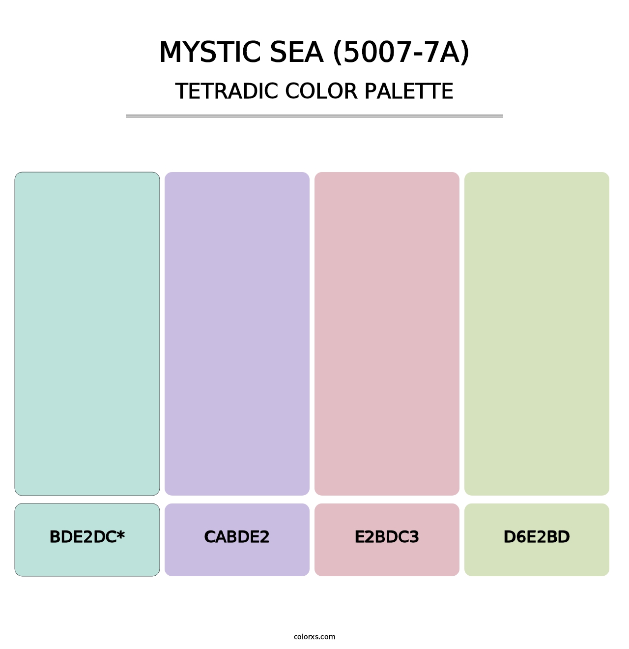 Mystic Sea (5007-7A) - Tetradic Color Palette