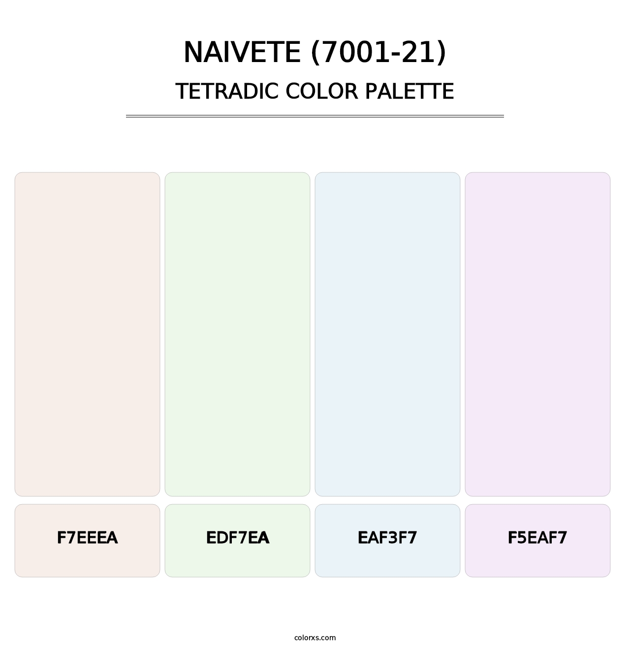 Naivete (7001-21) - Tetradic Color Palette