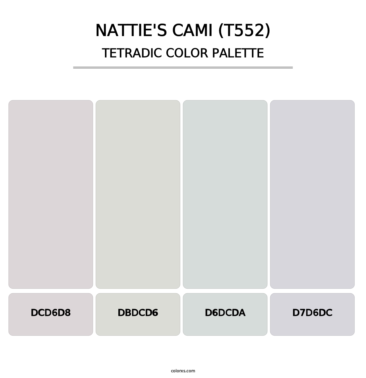 Nattie's Cami (T552) - Tetradic Color Palette