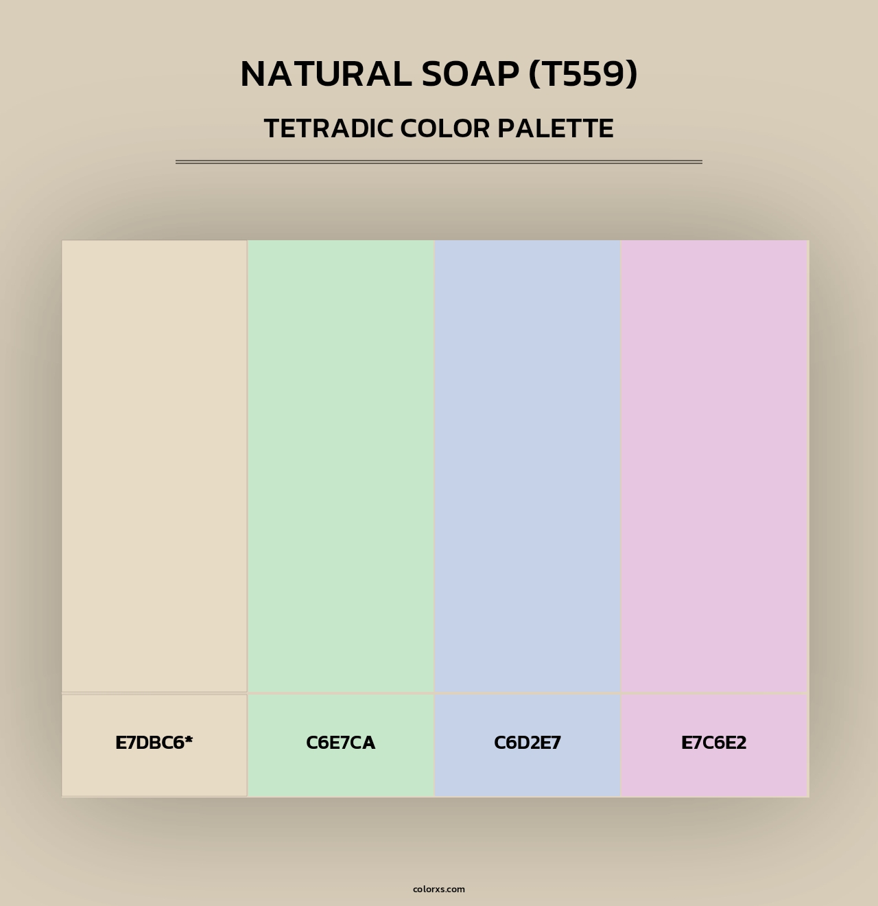 Natural Soap (T559) - Tetradic Color Palette