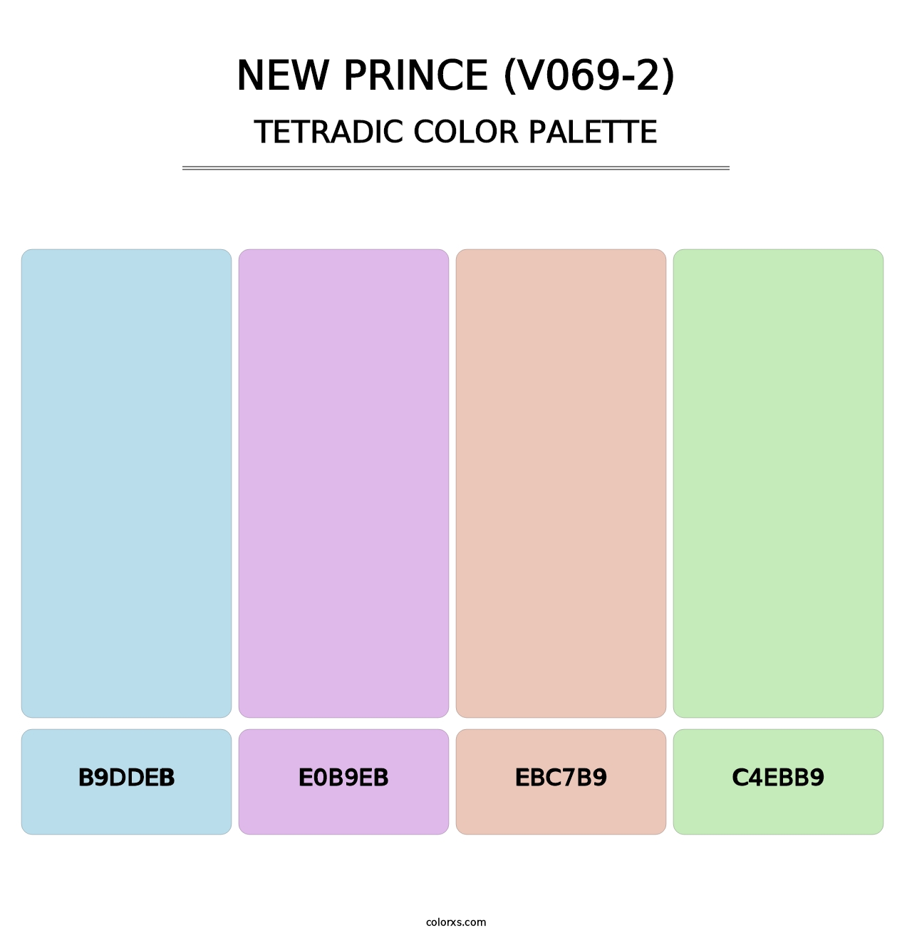 New Prince (V069-2) - Tetradic Color Palette
