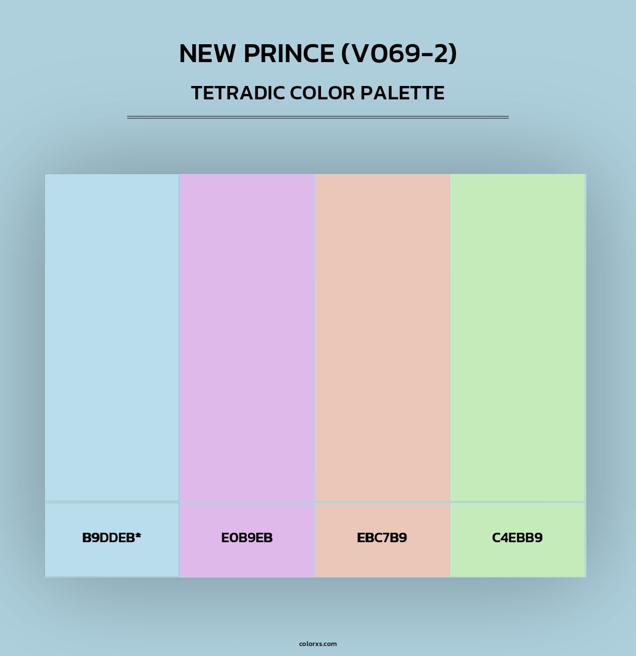 New Prince (V069-2) - Tetradic Color Palette