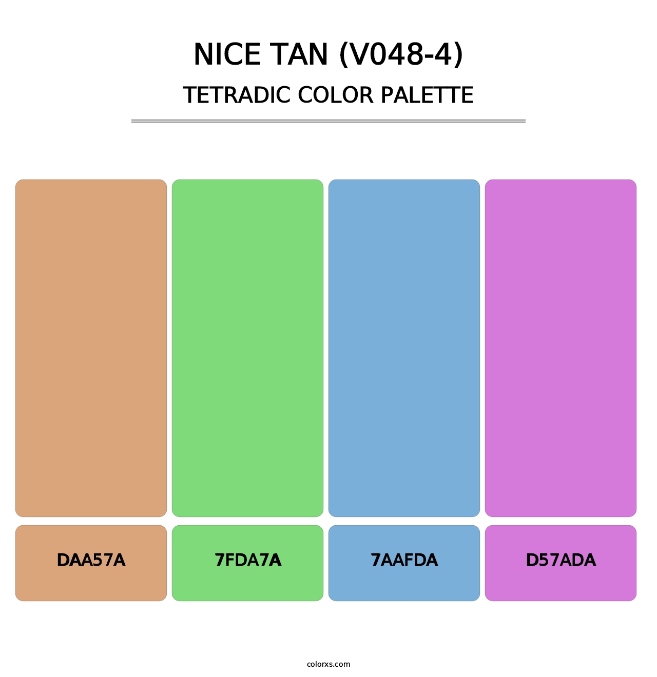 Nice Tan (V048-4) - Tetradic Color Palette