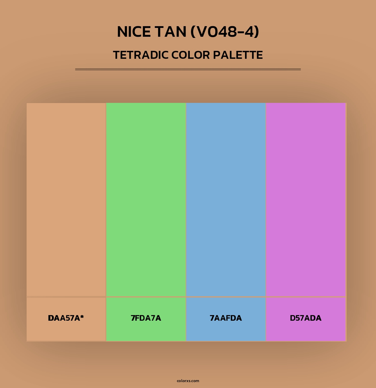 Nice Tan (V048-4) - Tetradic Color Palette