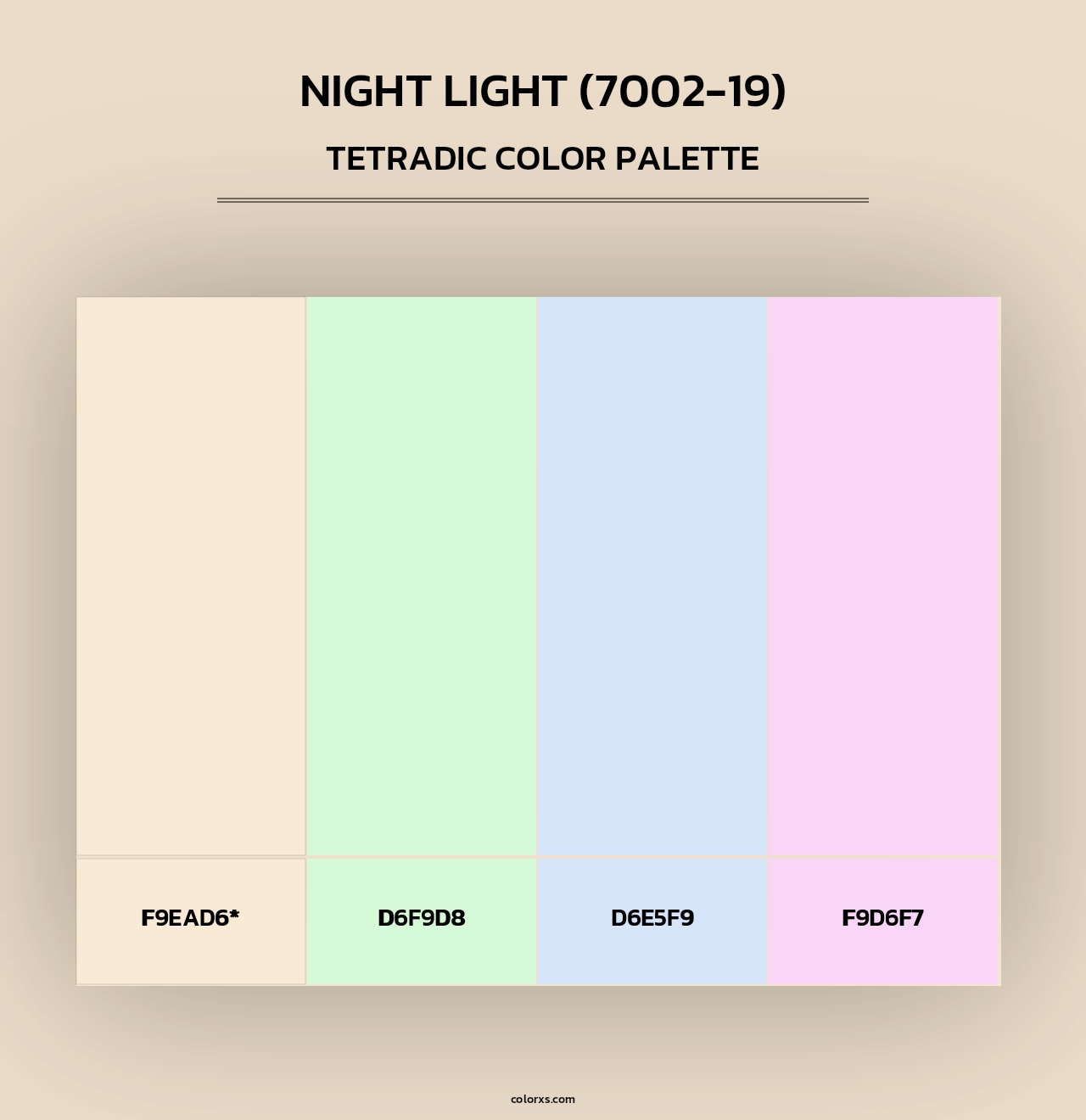 Night Light (7002-19) - Tetradic Color Palette