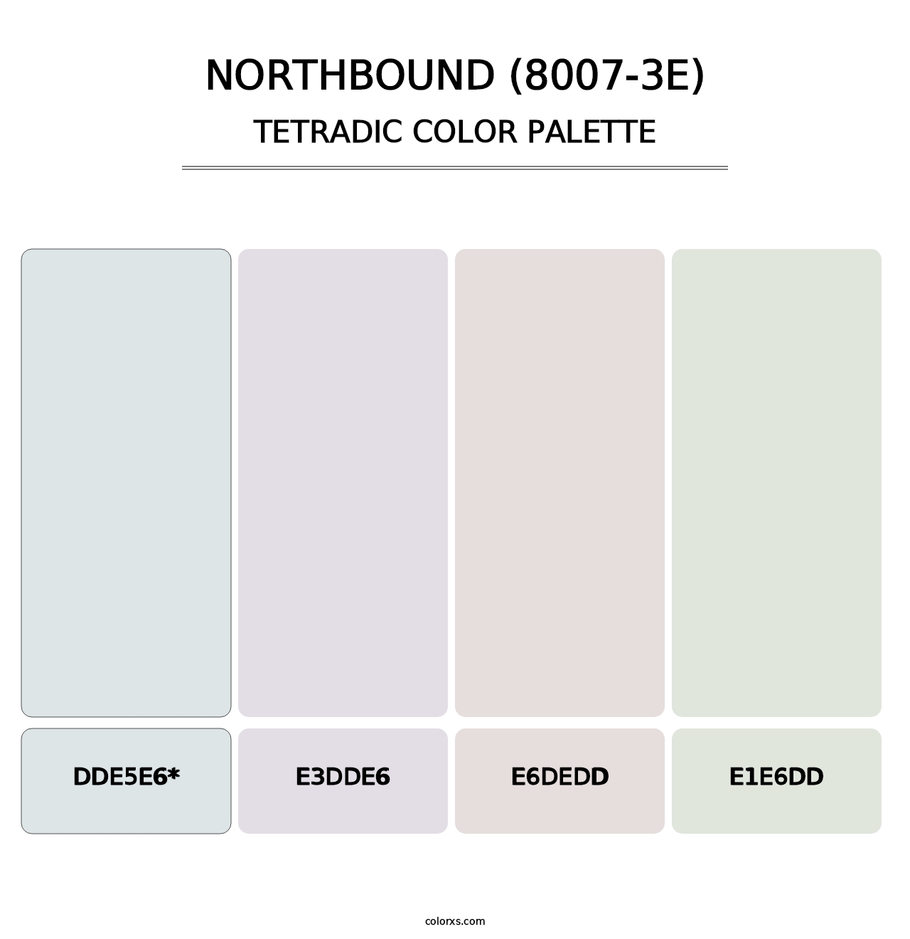 Northbound (8007-3E) - Tetradic Color Palette