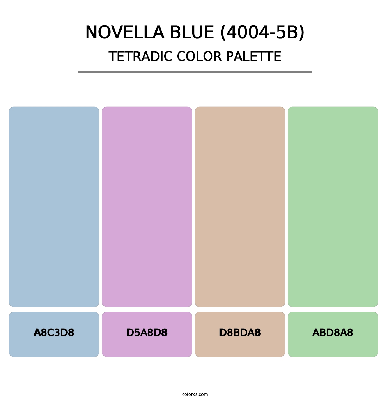 Novella Blue (4004-5B) - Tetradic Color Palette