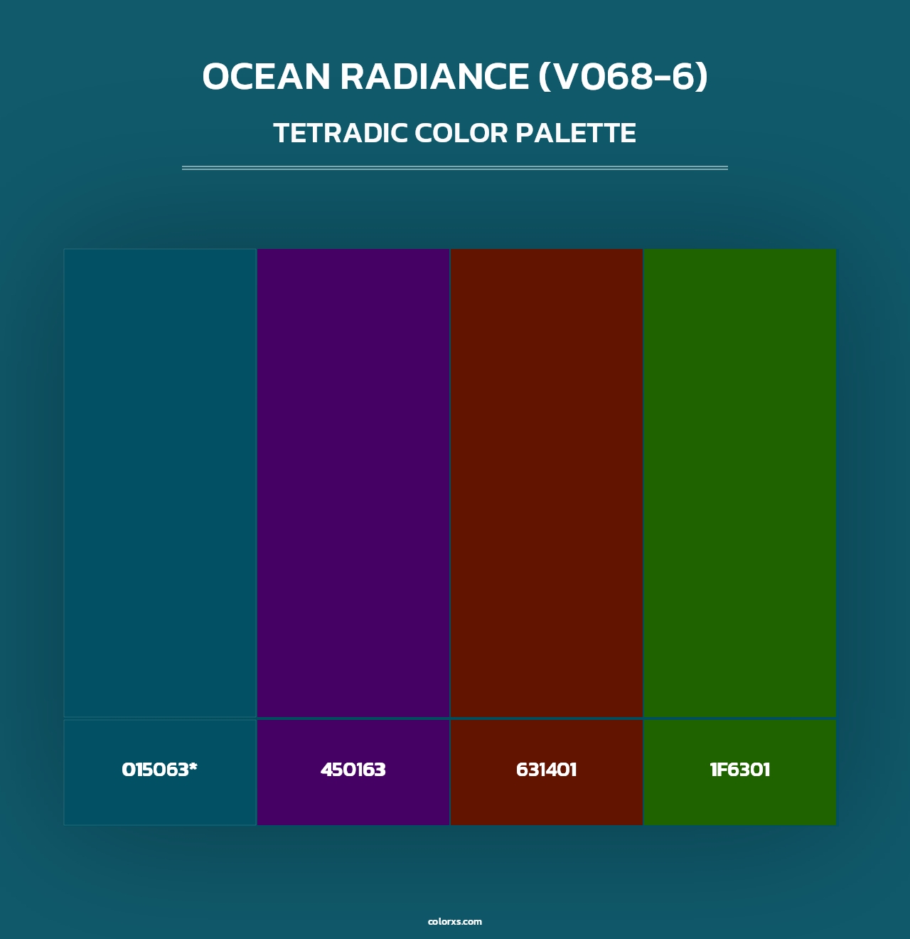 Ocean Radiance (V068-6) - Tetradic Color Palette