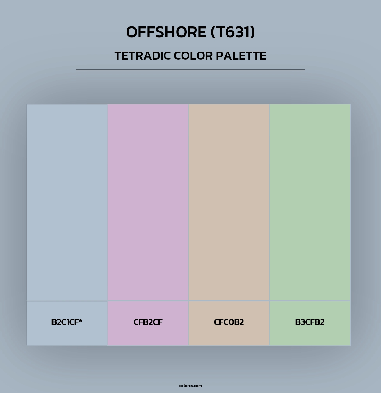 Offshore (T631) - Tetradic Color Palette