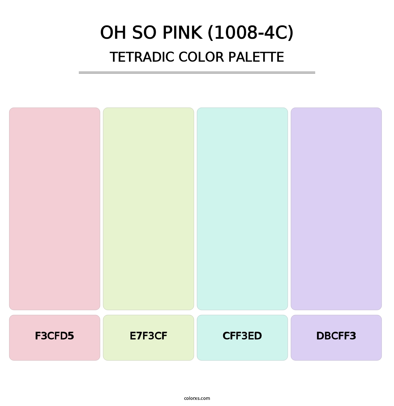 Oh So Pink (1008-4C) - Tetradic Color Palette
