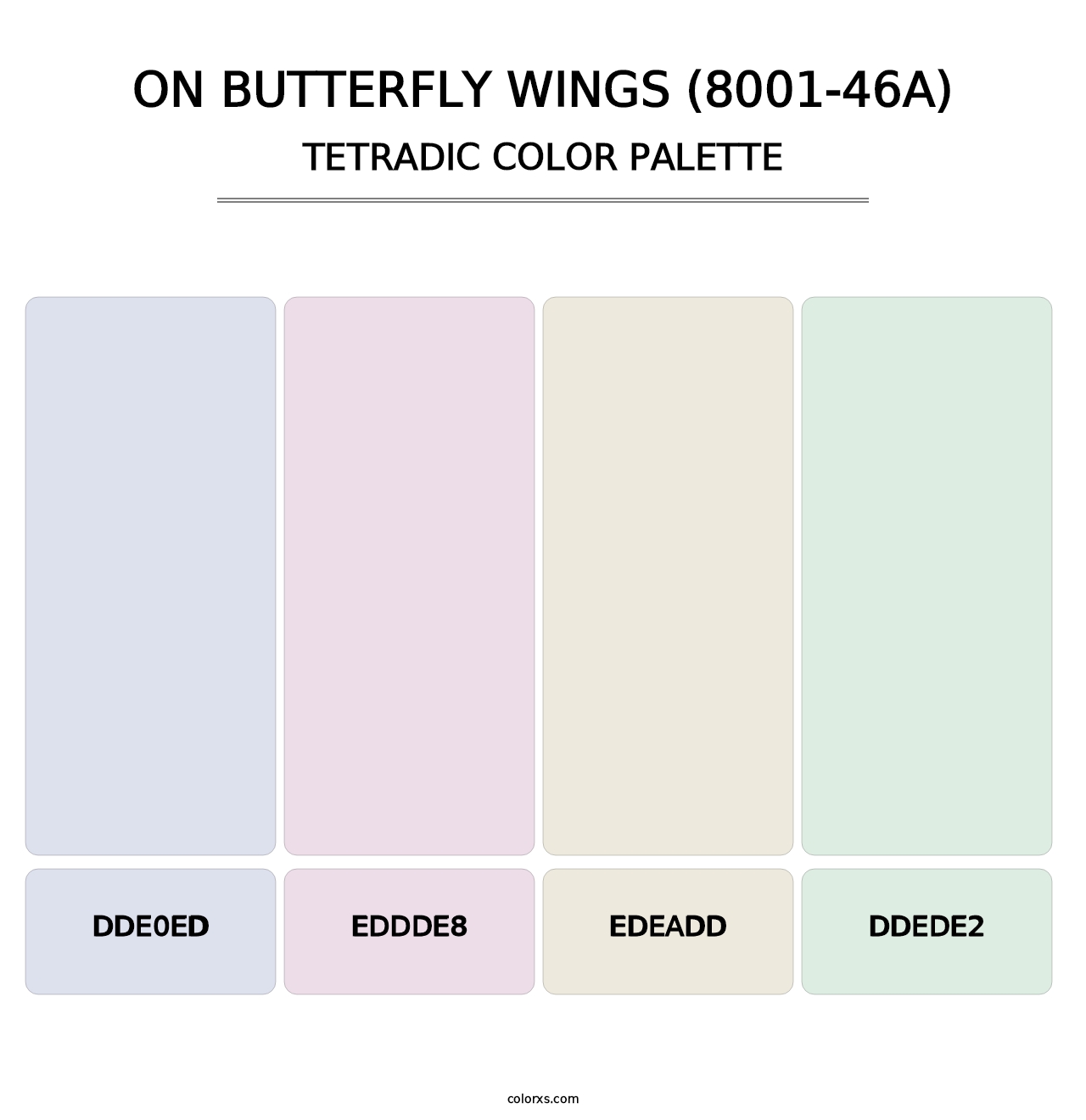 On Butterfly Wings (8001-46A) - Tetradic Color Palette