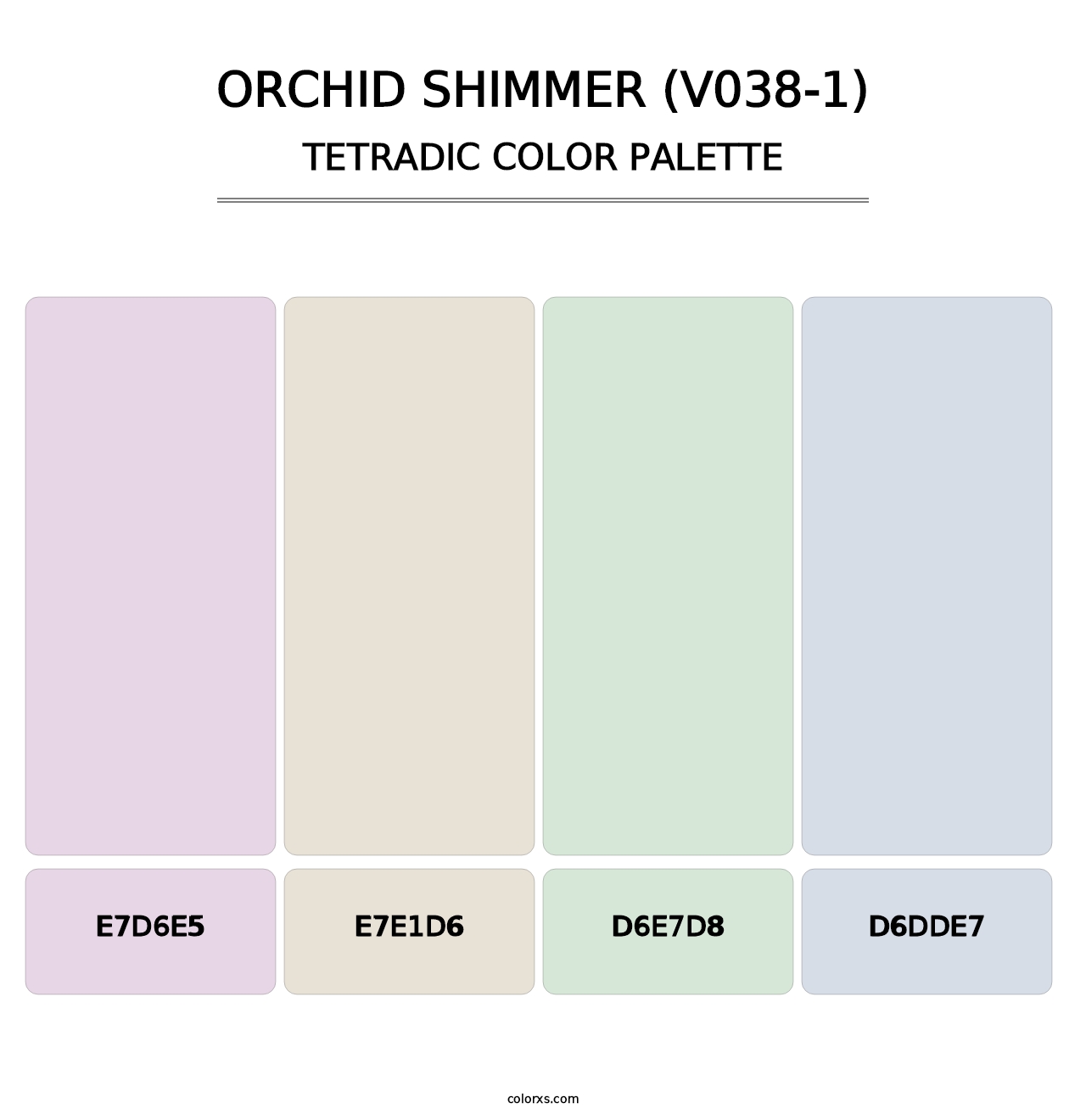 Orchid Shimmer (V038-1) - Tetradic Color Palette
