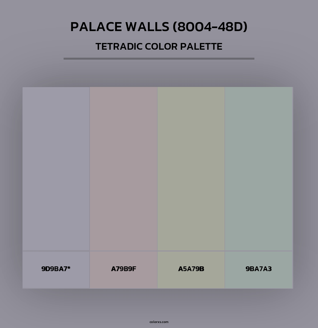 Palace Walls (8004-48D) - Tetradic Color Palette