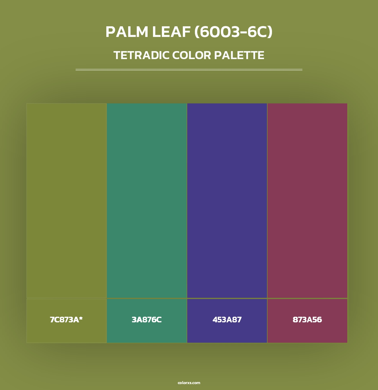 Palm Leaf (6003-6C) - Tetradic Color Palette