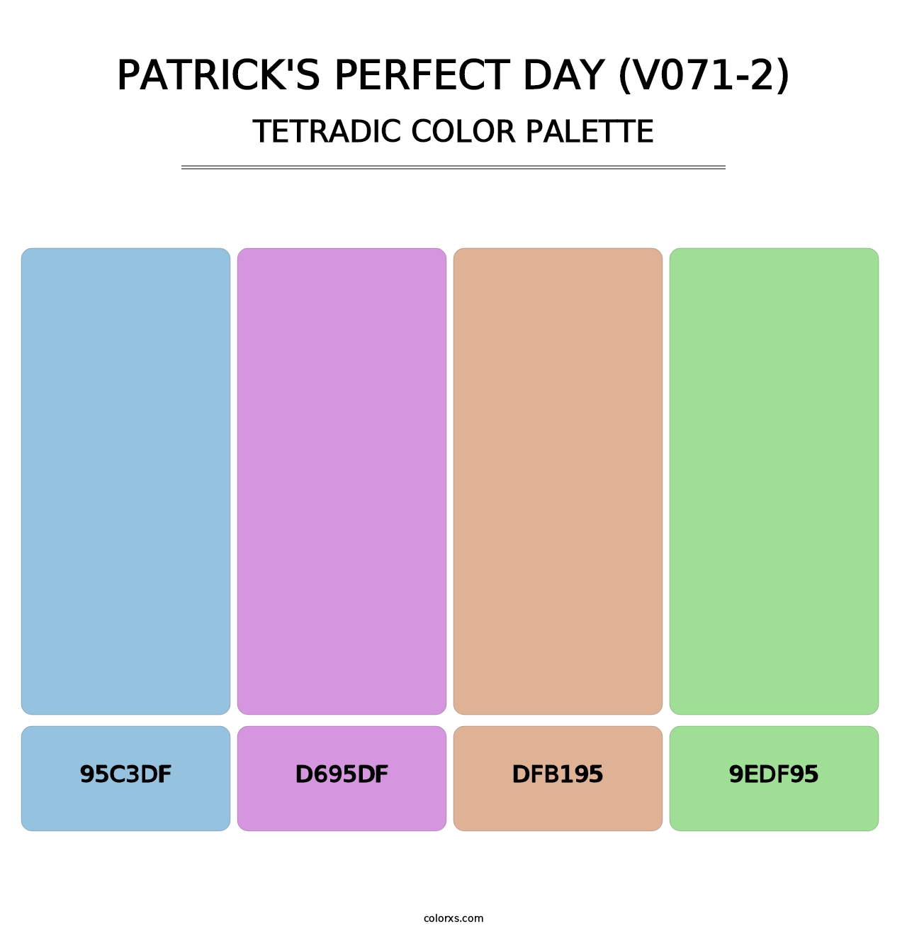 Patrick's Perfect Day (V071-2) - Tetradic Color Palette