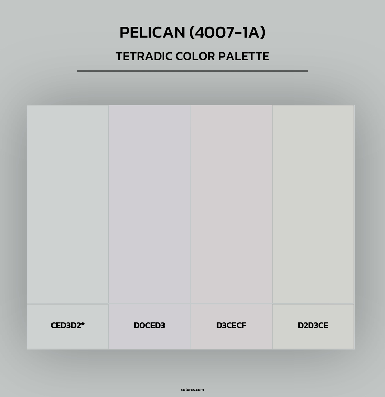 Pelican (4007-1A) - Tetradic Color Palette