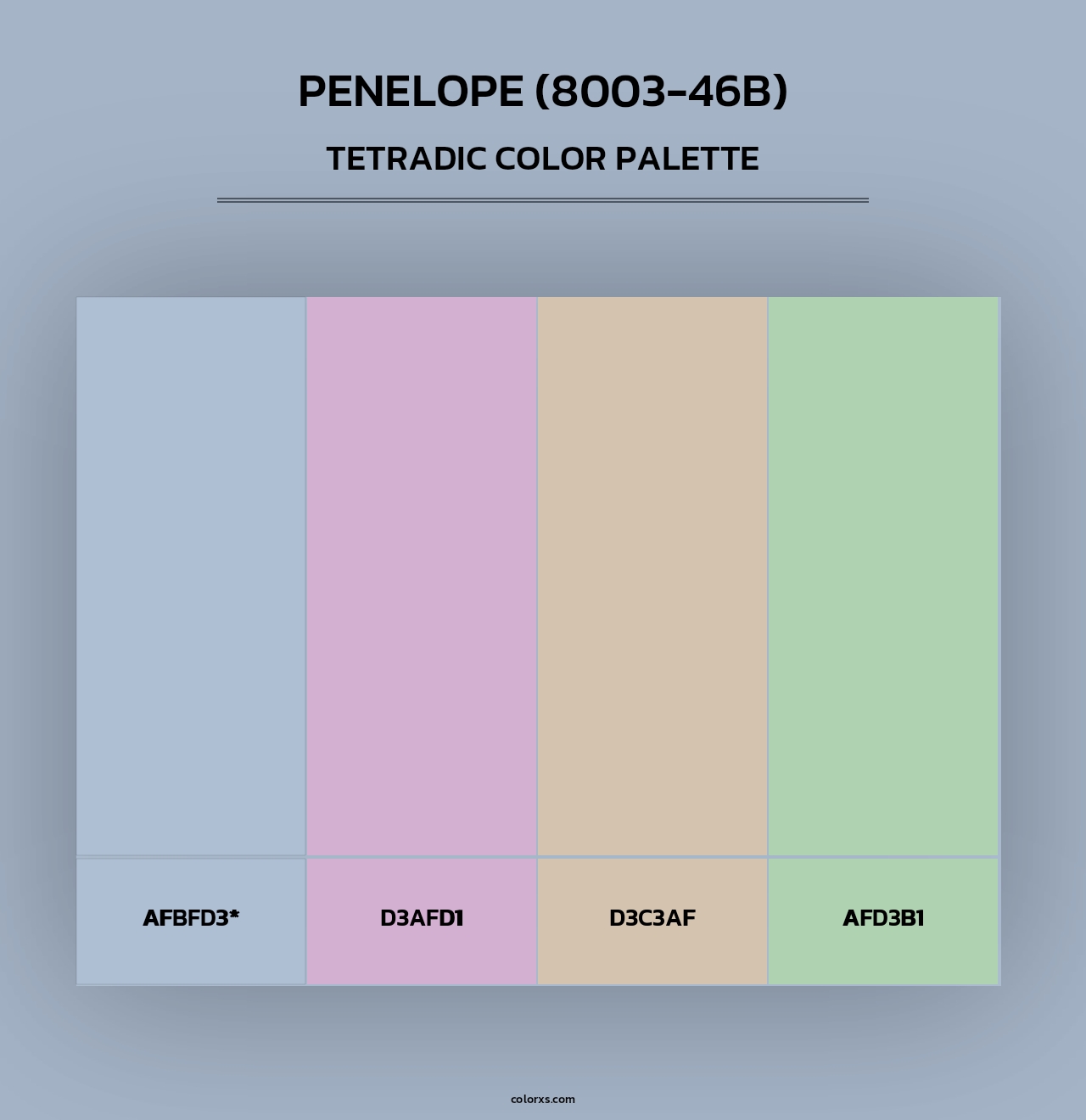 Penelope (8003-46B) - Tetradic Color Palette