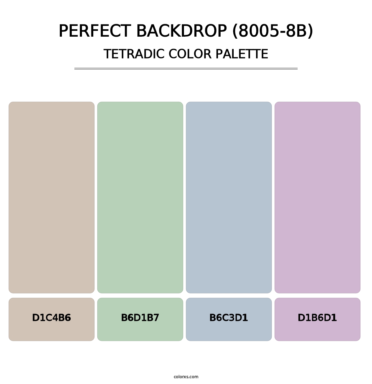 Perfect Backdrop (8005-8B) - Tetradic Color Palette