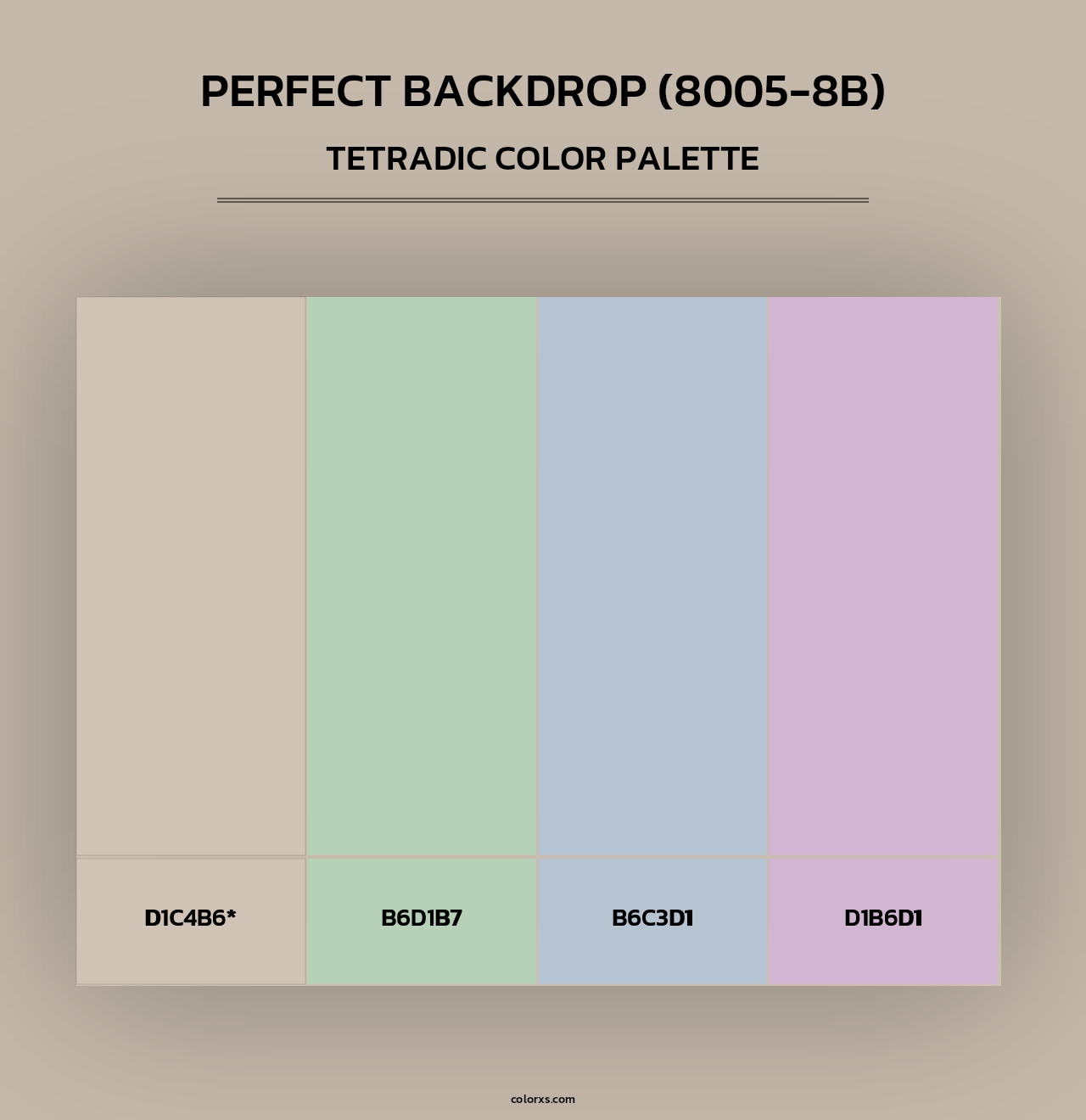 Perfect Backdrop (8005-8B) - Tetradic Color Palette