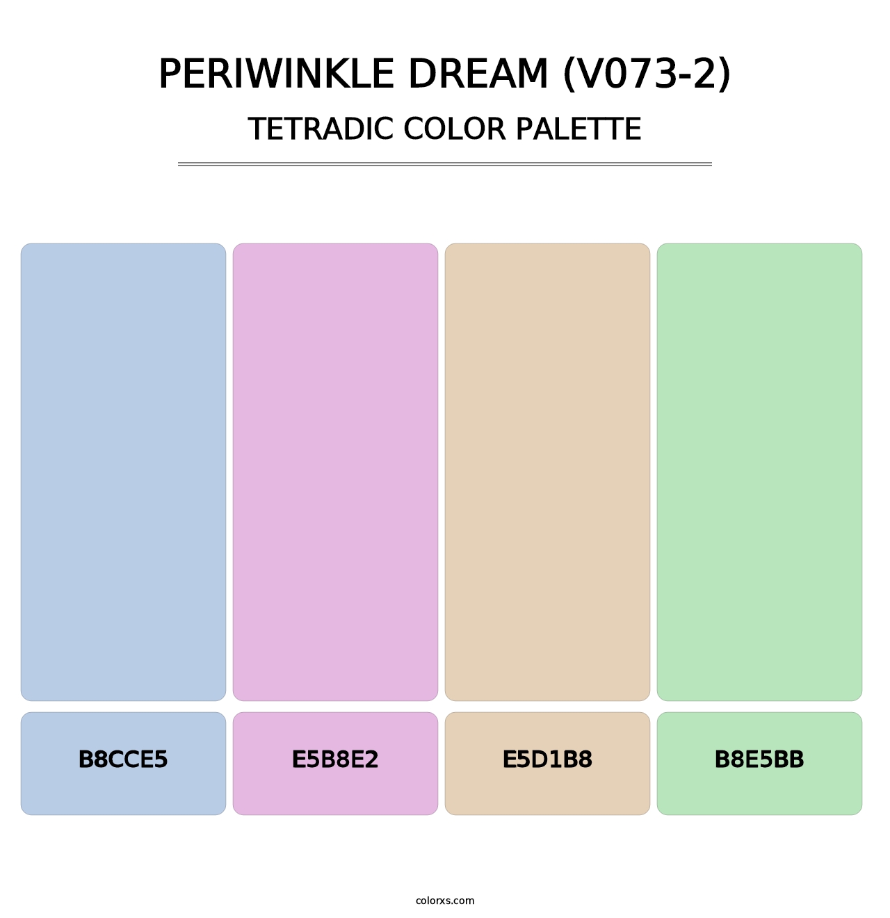 Periwinkle Dream (V073-2) - Tetradic Color Palette